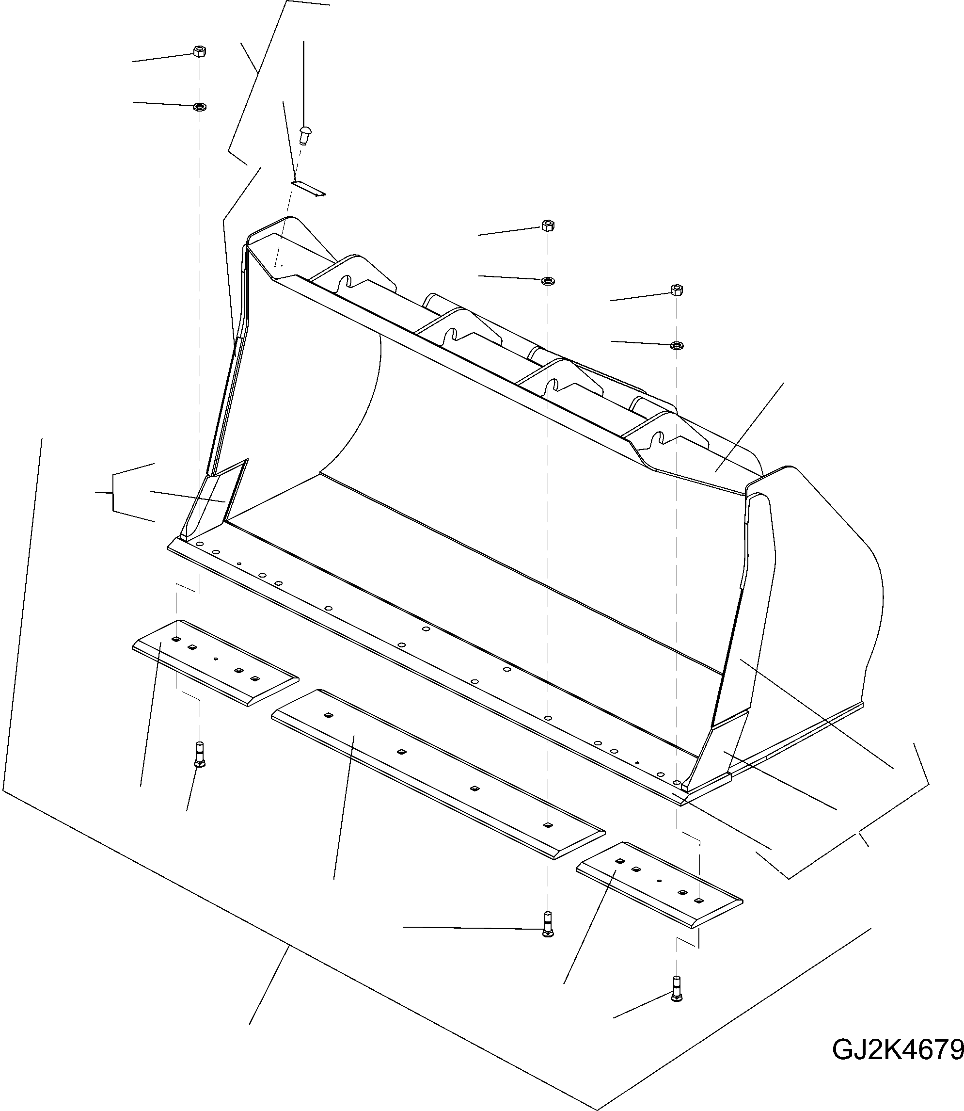 BUCKET ASSEMBLY 418-70-H2C20 KOMATSU