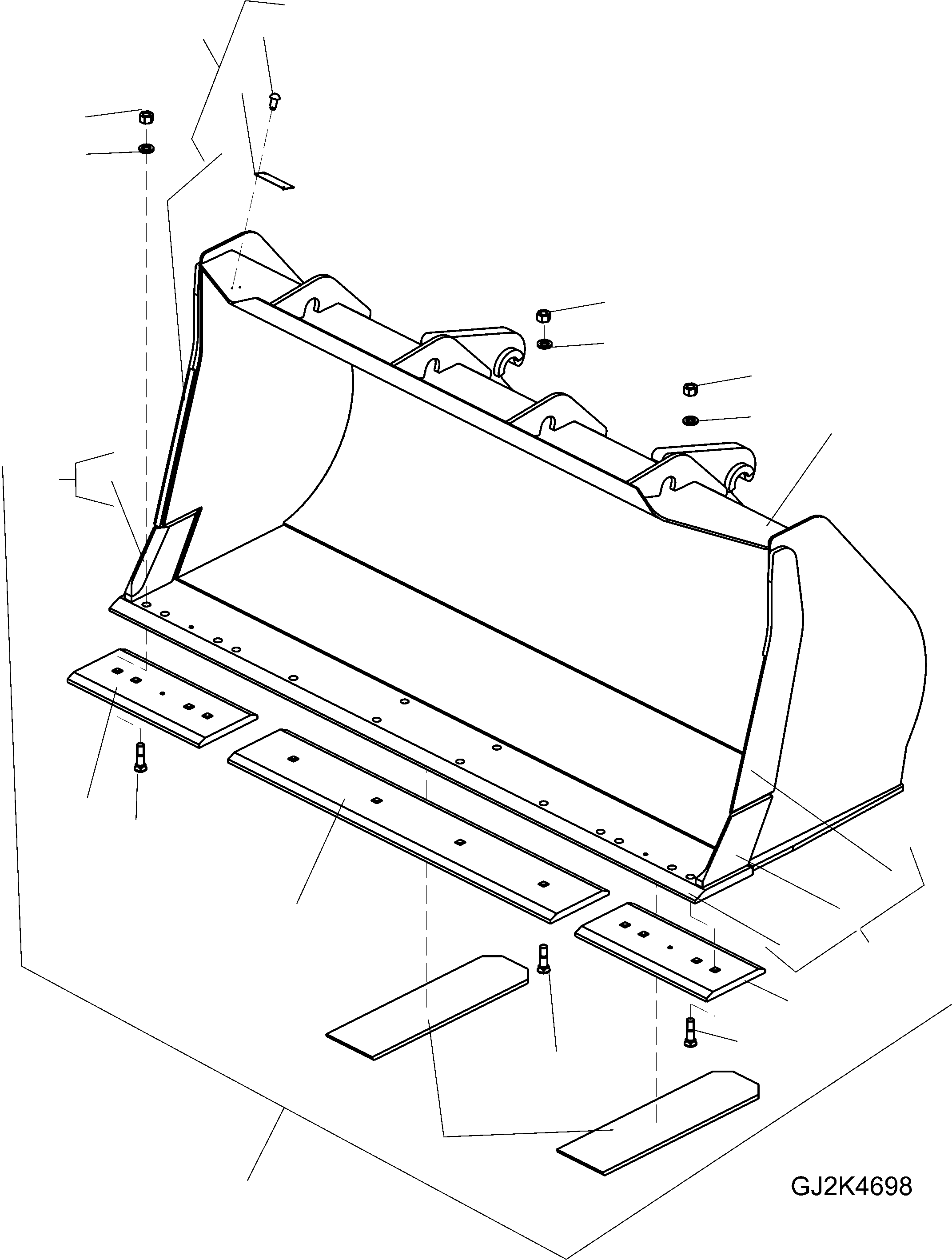 BUCKET ASSEMBLY 418-70-H2D20 KOMATSU