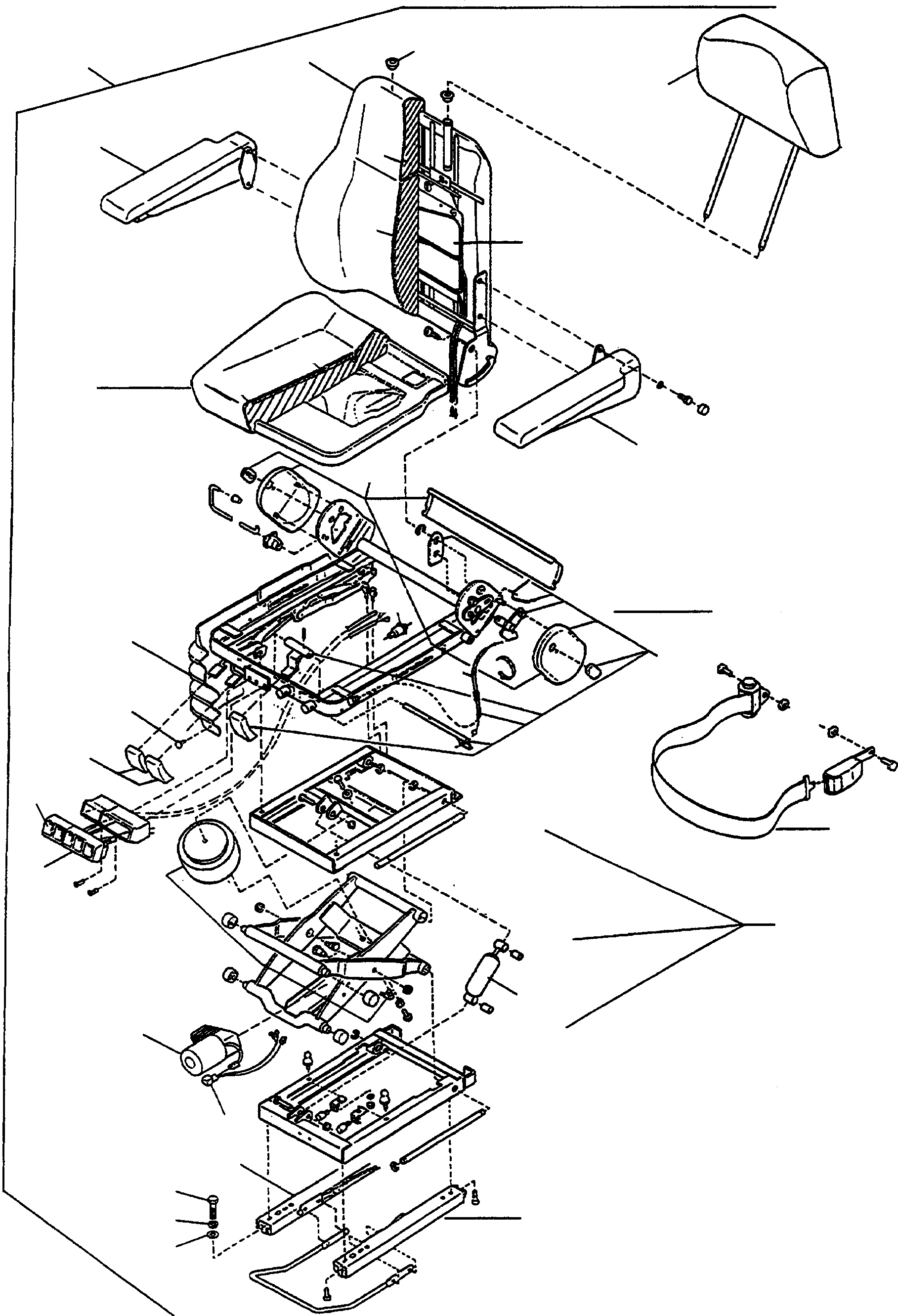 OPERATOR´S SEAT CPL. 419-960-H110 KOMATSU
