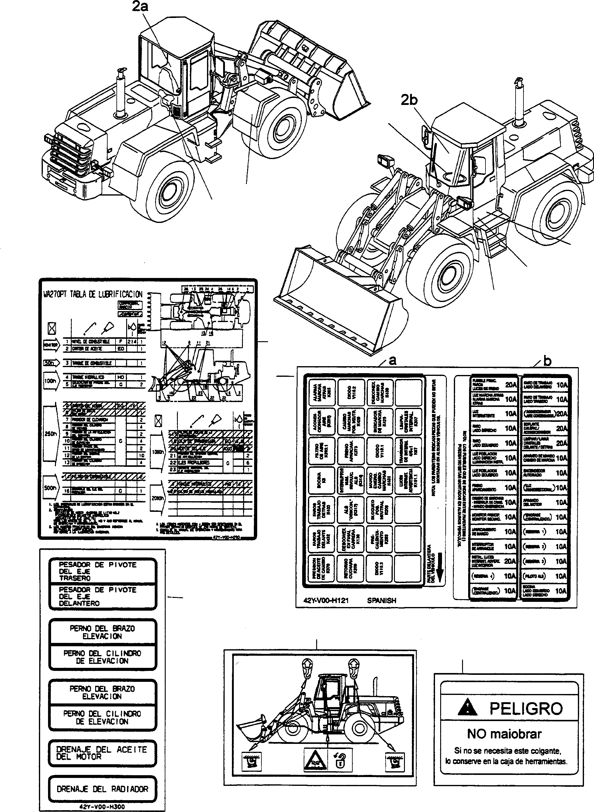Наклейка 42Y-V00-H121 KOMATSU