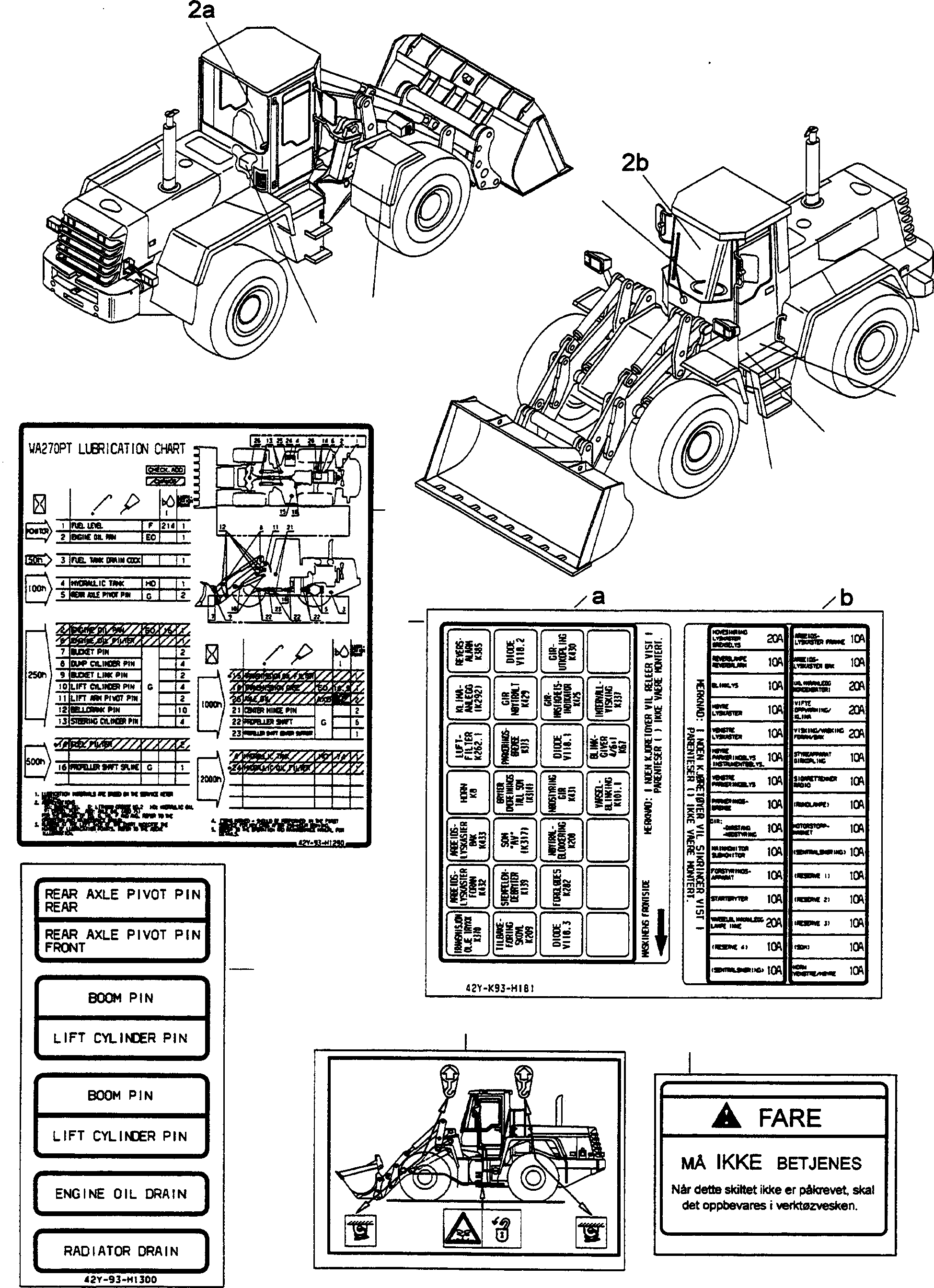 Наклейка 42Y-K93-H181 KOMATSU