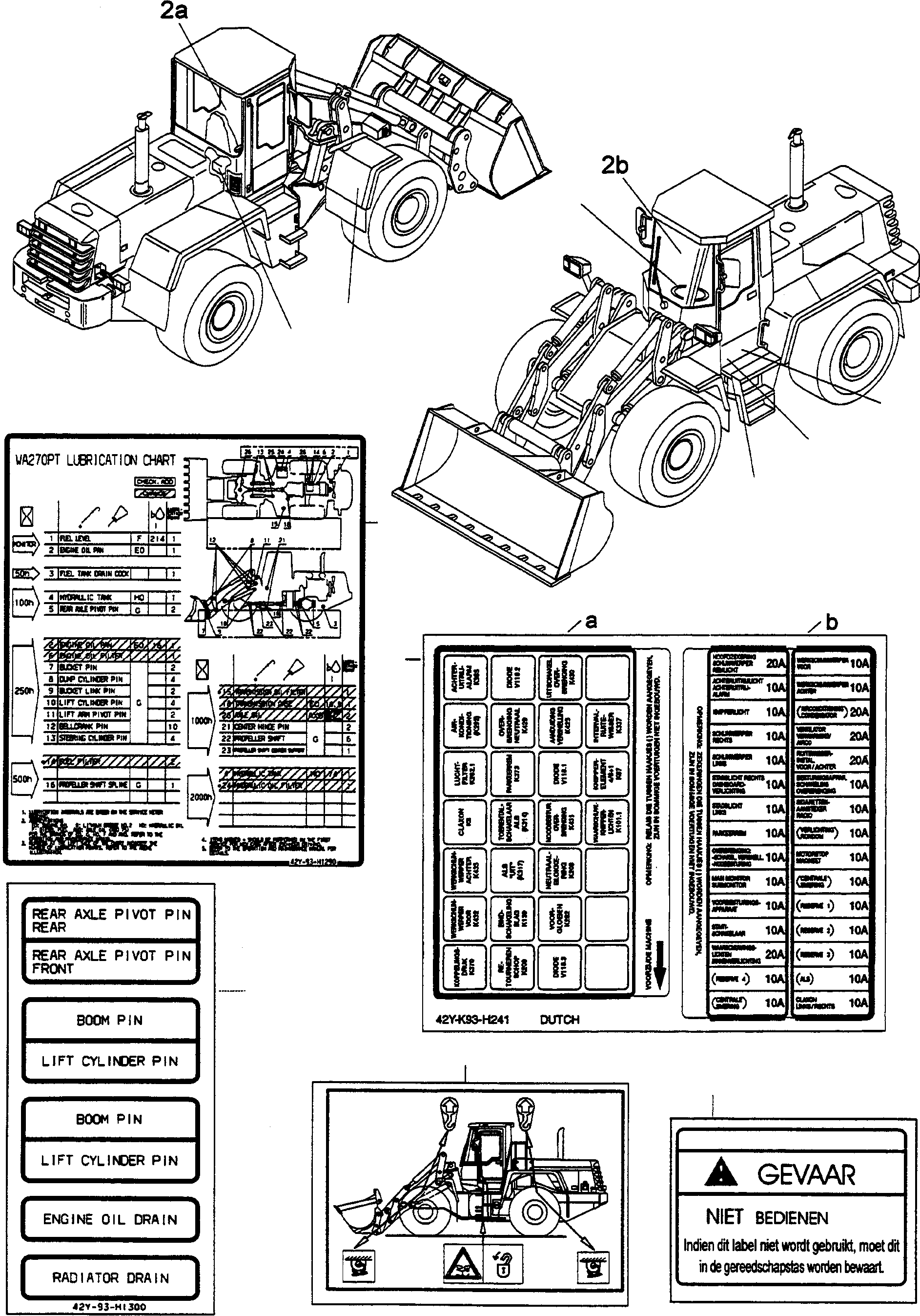Наклейка 42Y-K93-H241 KOMATSU