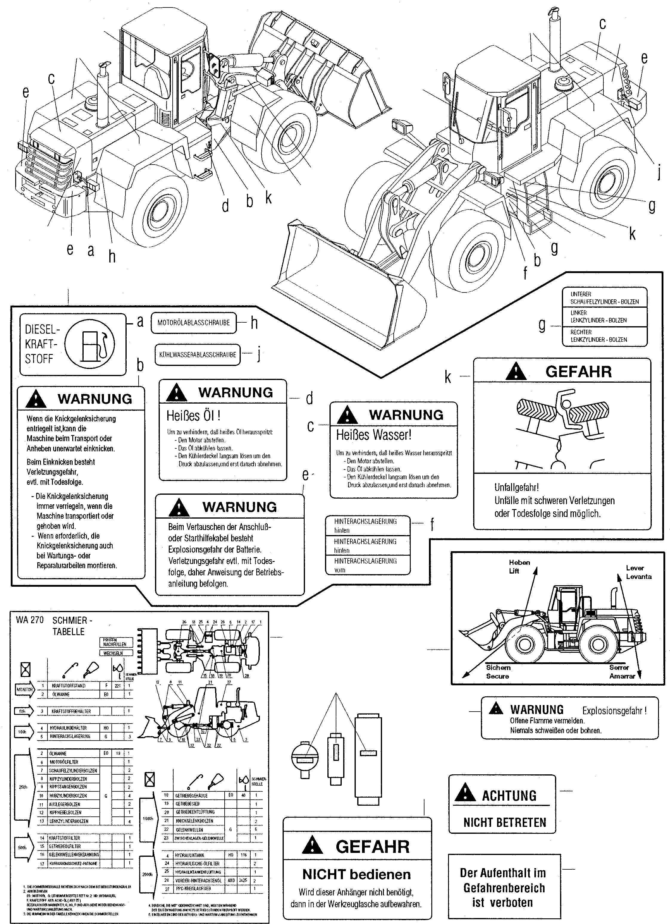 Предупреждающая табличка 424-V07-H020 KOMATSU
