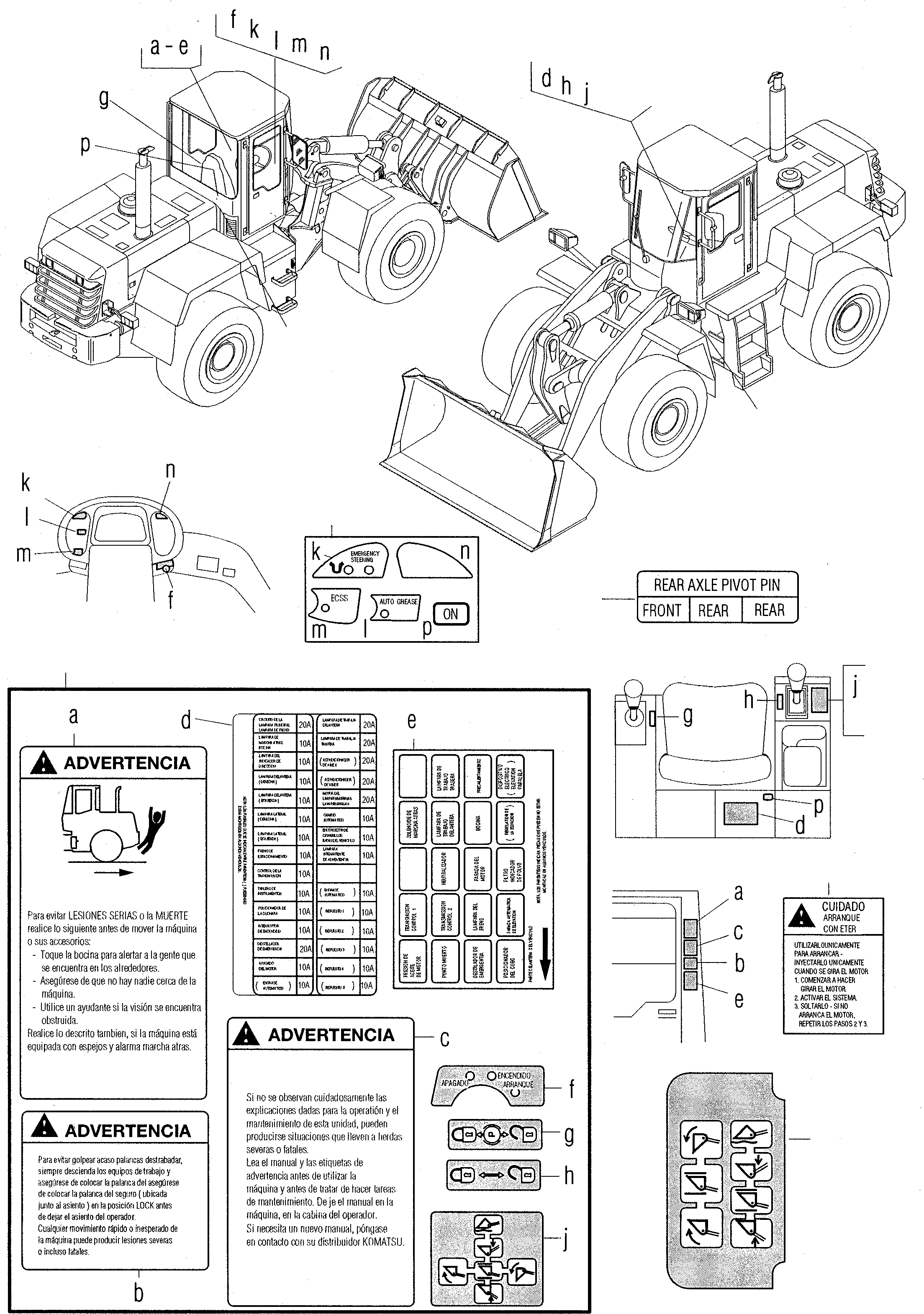 Наклейка 419-V00-2120 KOMATSU