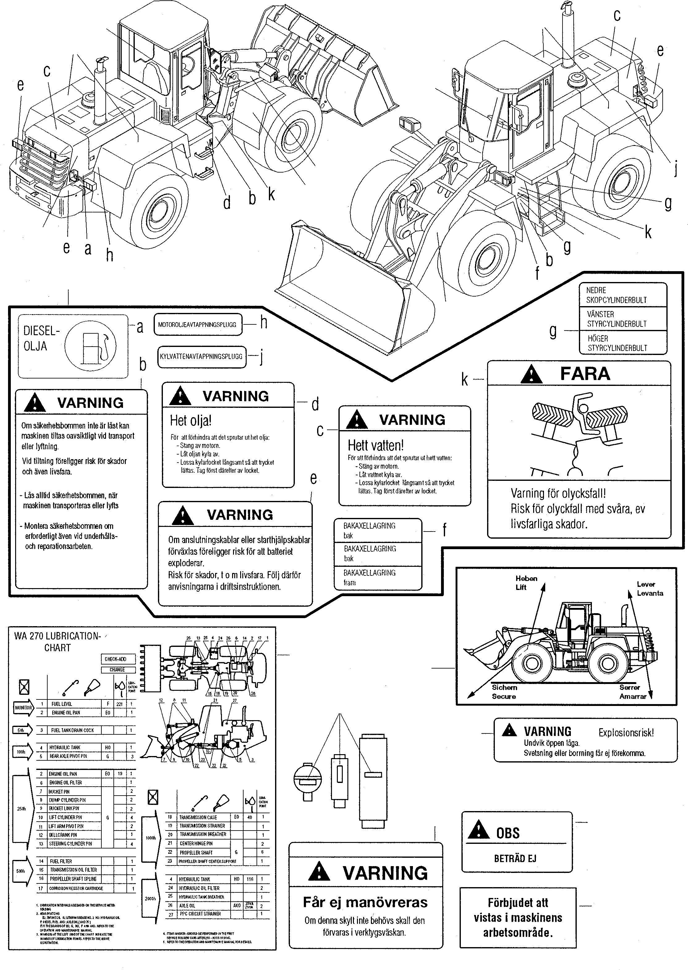Предупреждающая табличка 421-K93-H180 KOMATSU
