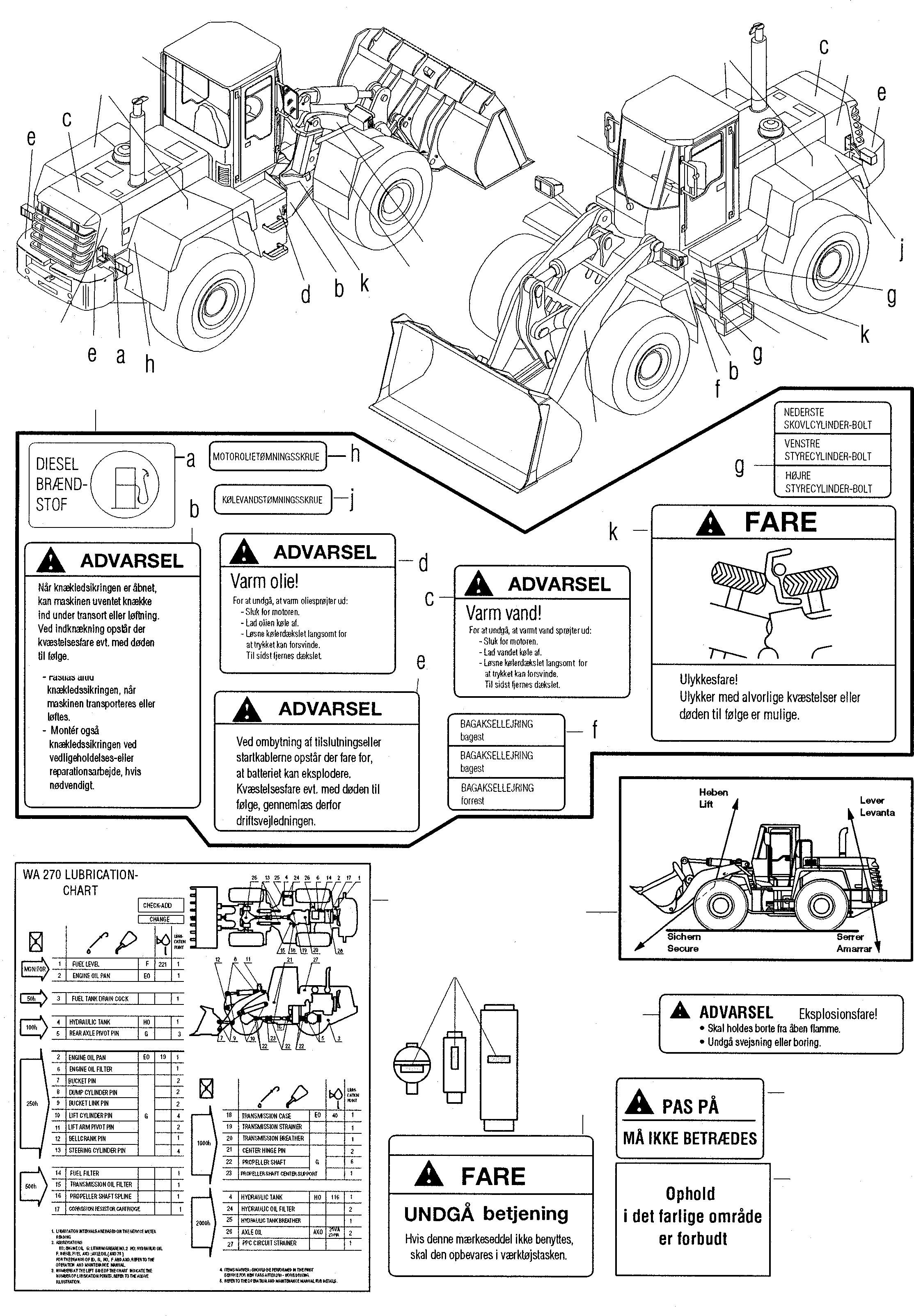 Предупреждающая табличка 421-K93-H320 KOMATSU