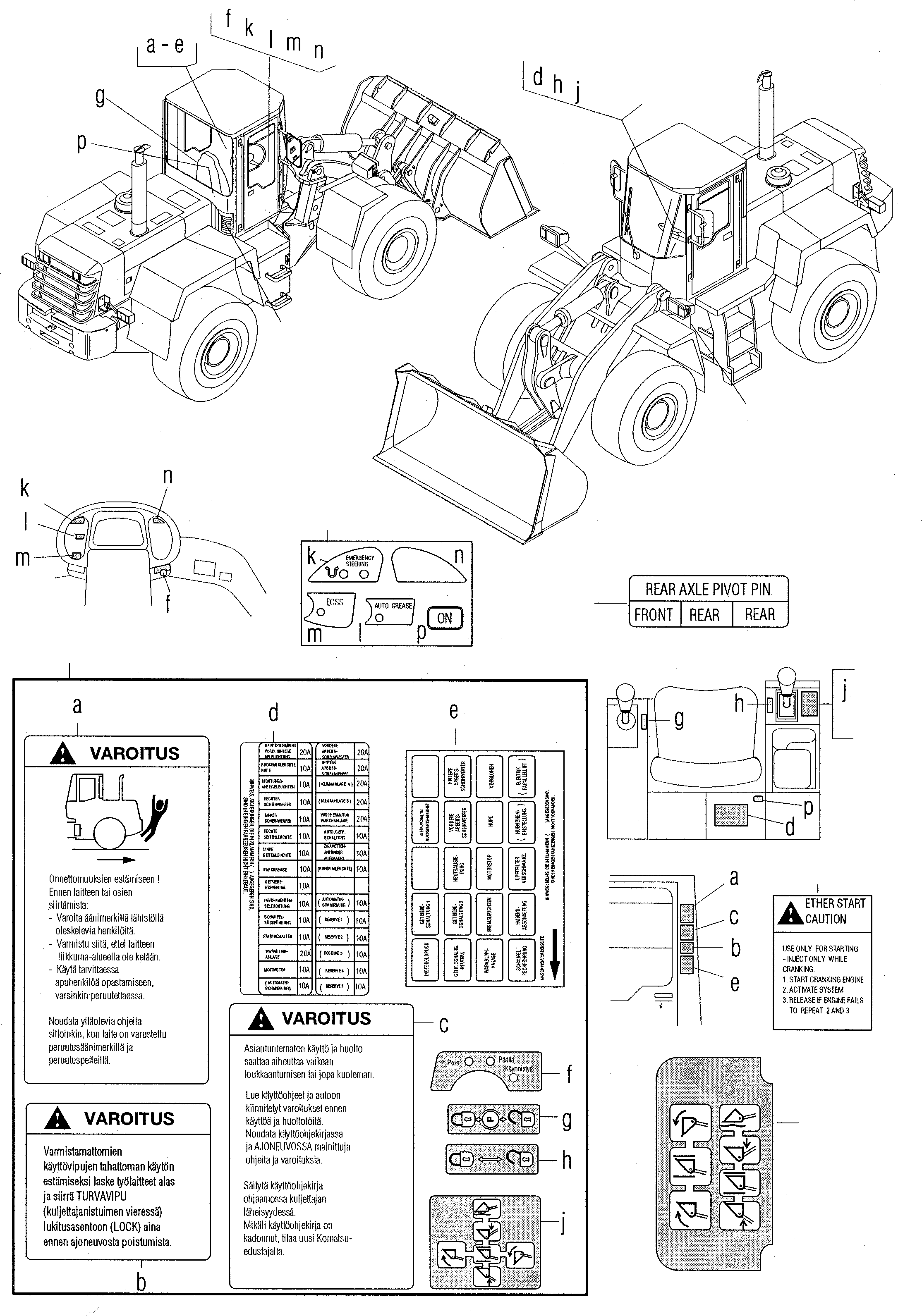 Наклейка 42Y-K93-H130 KOMATSU