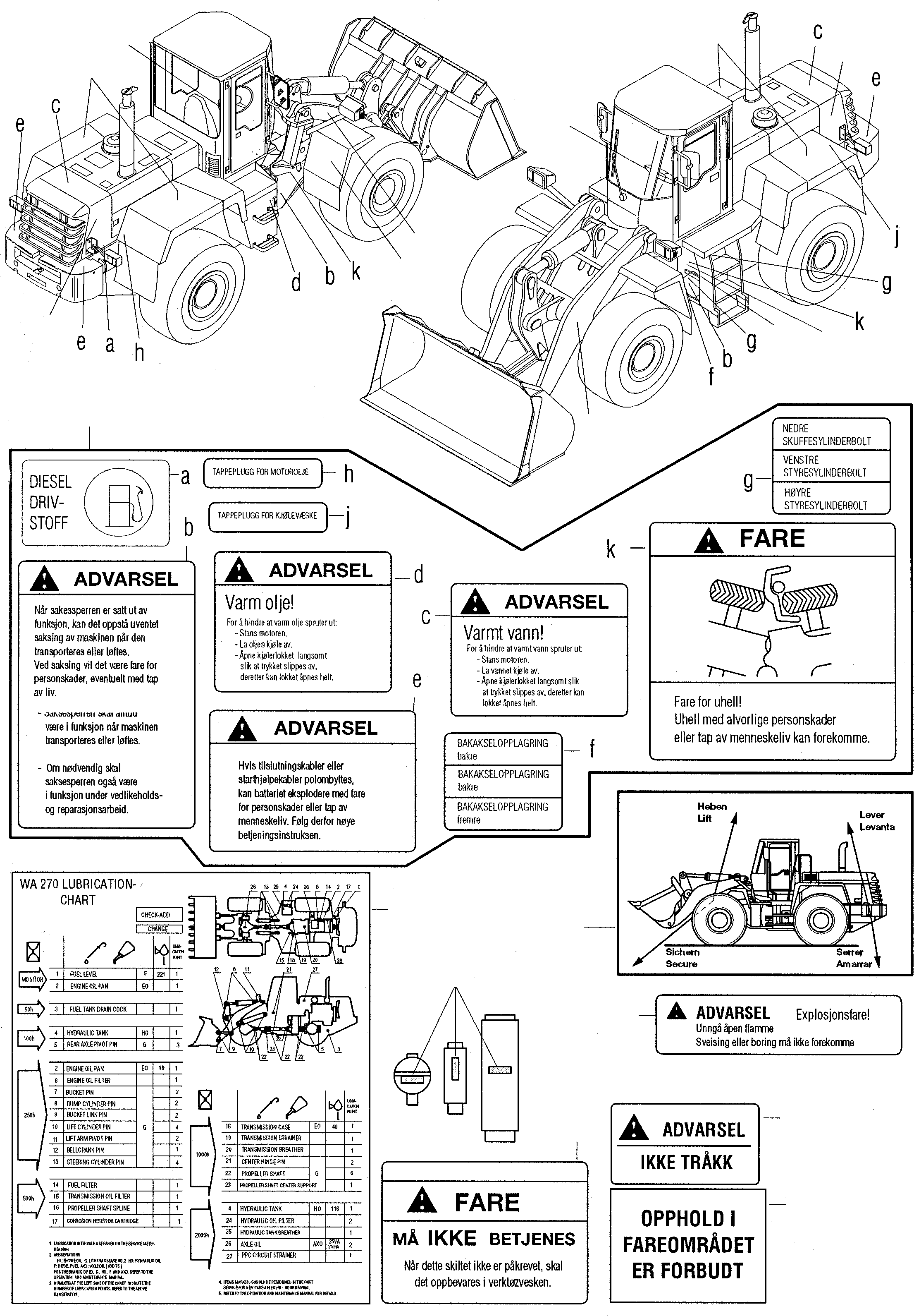 Наклейка 421-K93-H100 KOMATSU