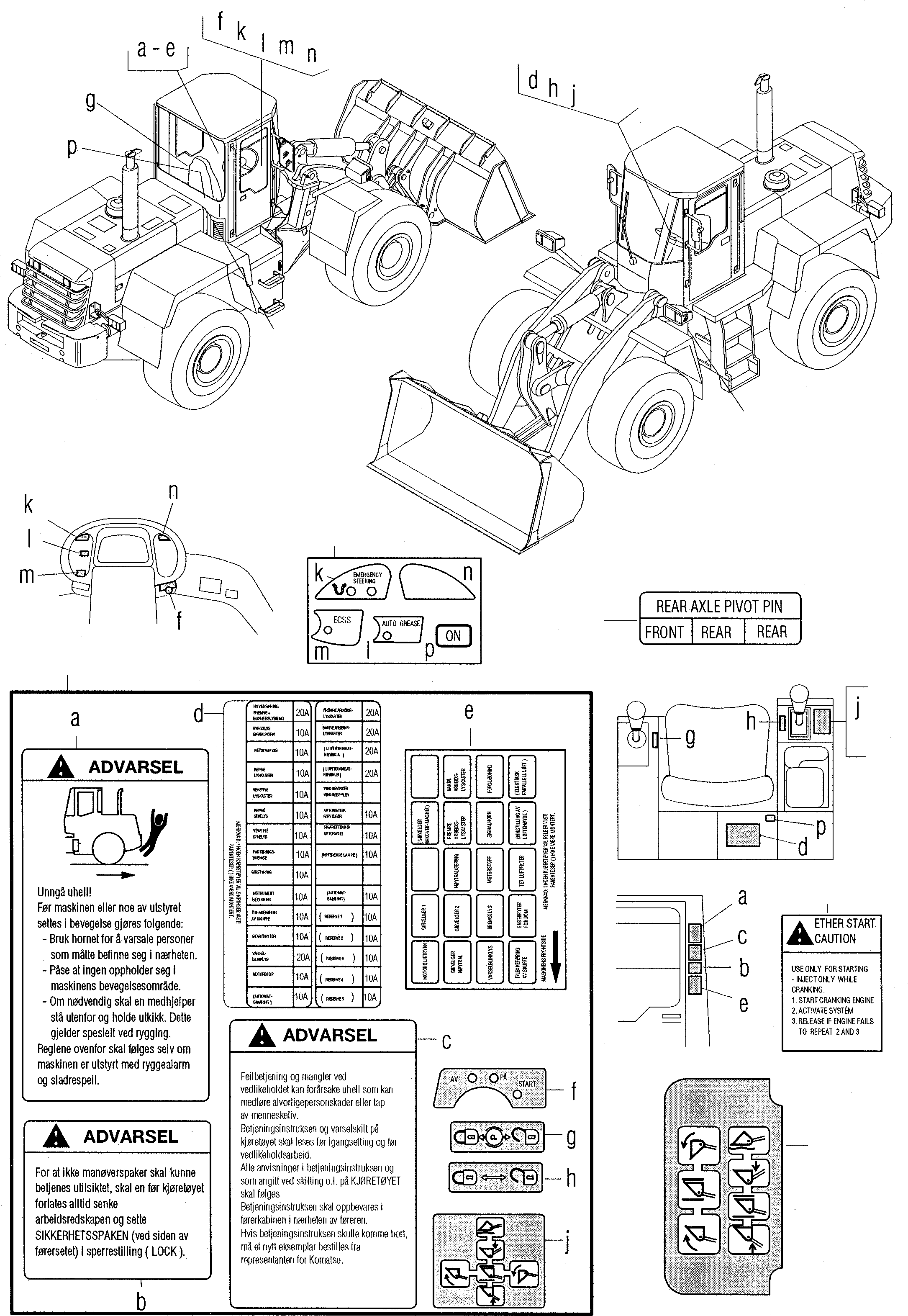 Наклейка 42Y-K93-H110 KOMATSU
