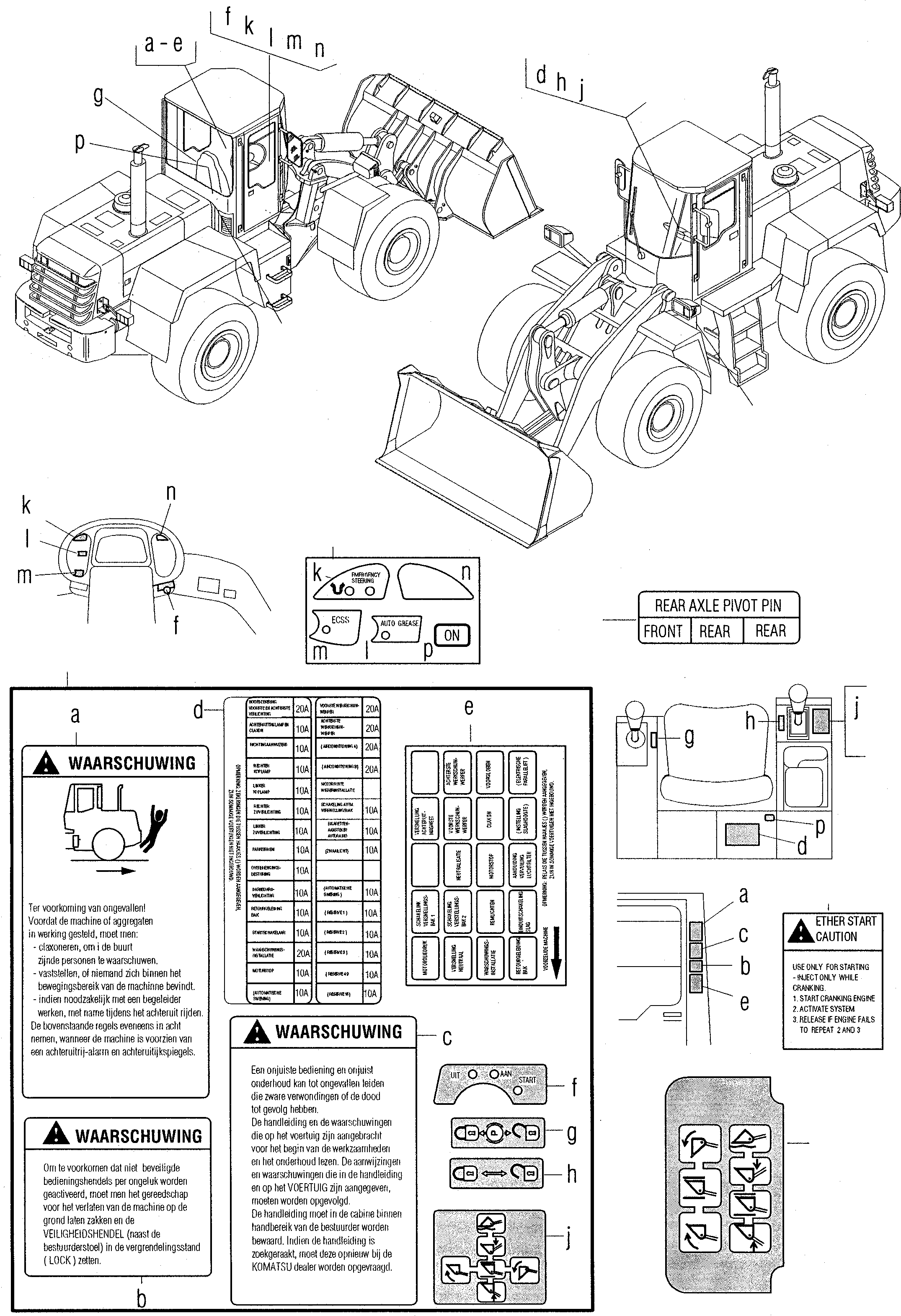 Наклейка 42Y-K93-H170 KOMATSU