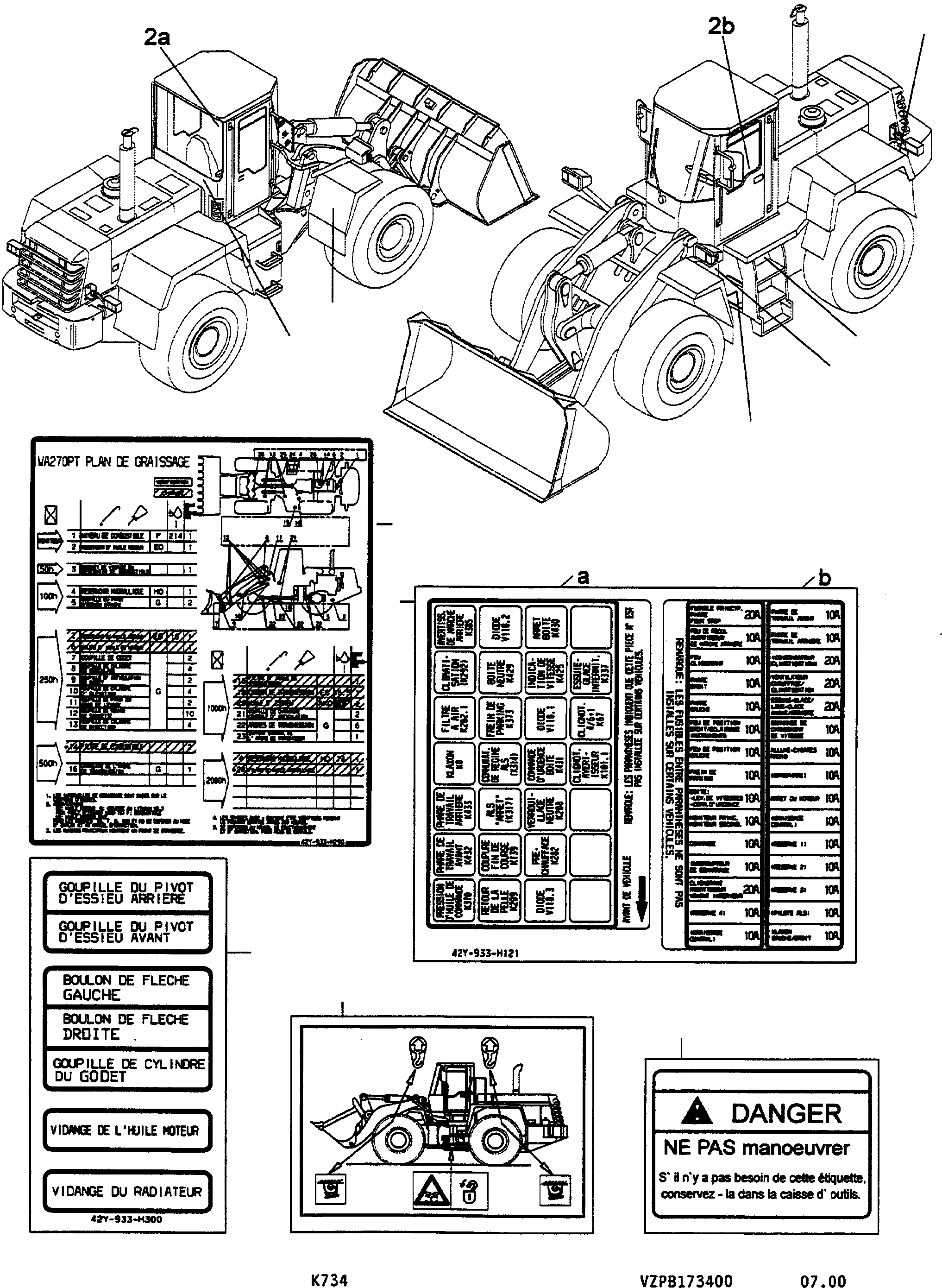 Наклейка 42Y-933-H130 KOMATSU