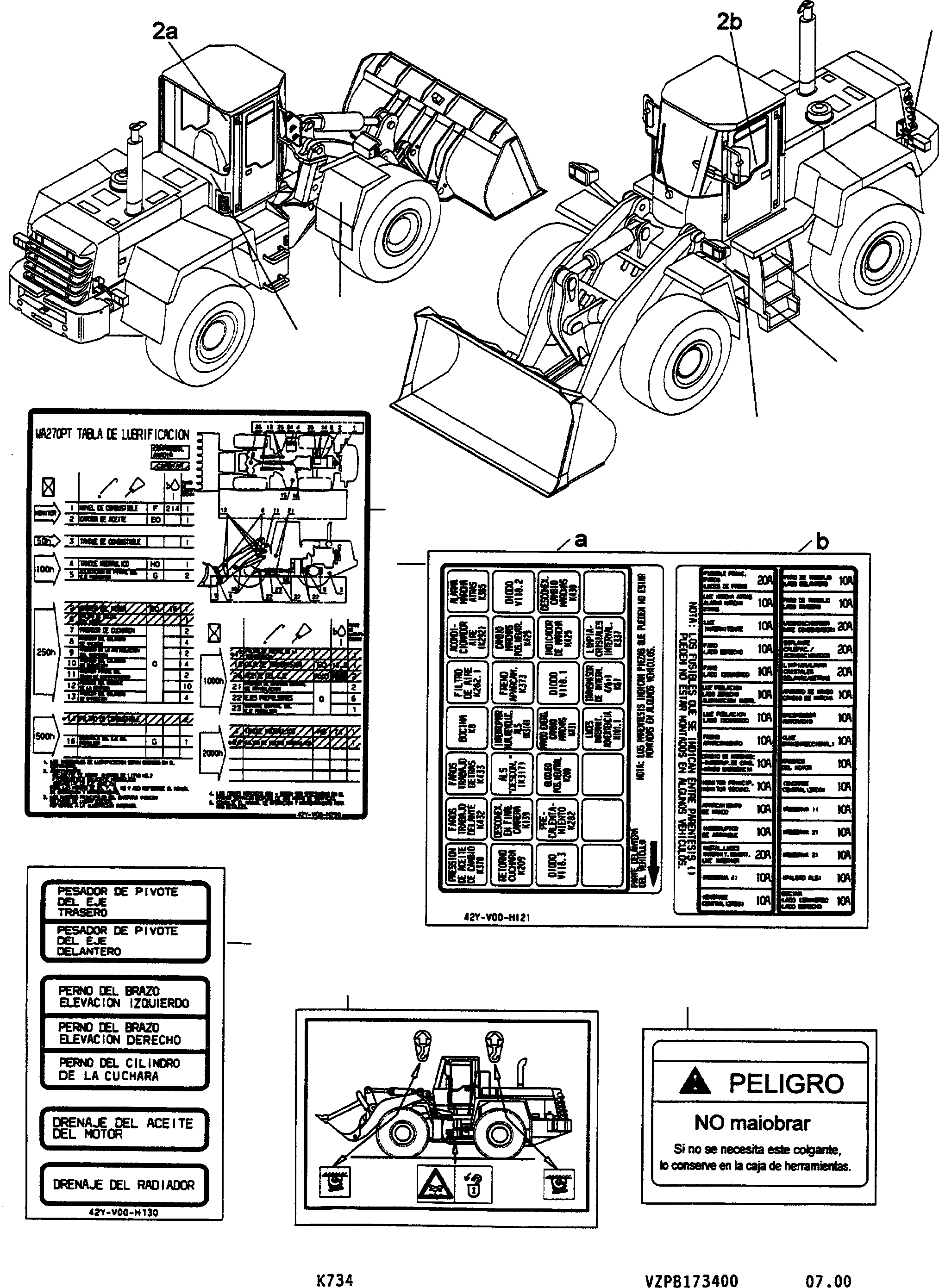 Наклейка 42Y-V00-H130 KOMATSU