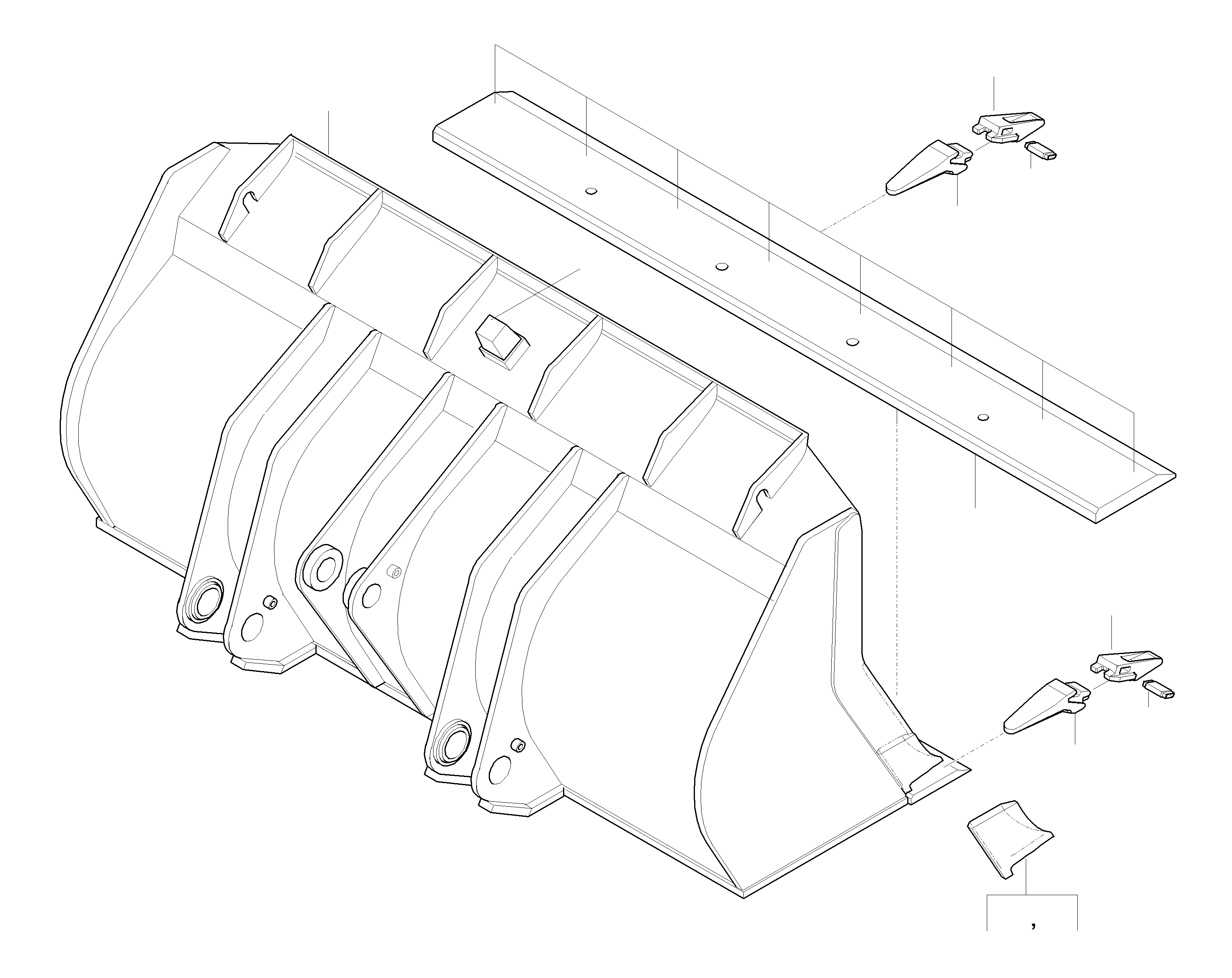 Режущая кромка 419-70-H2D00 KOMATSU