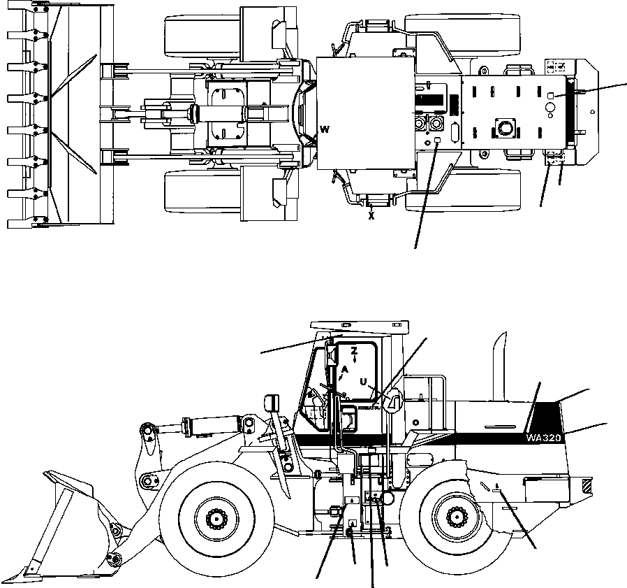 DECAL - LEFT HAND 419-93-A1230 KOMATSU
