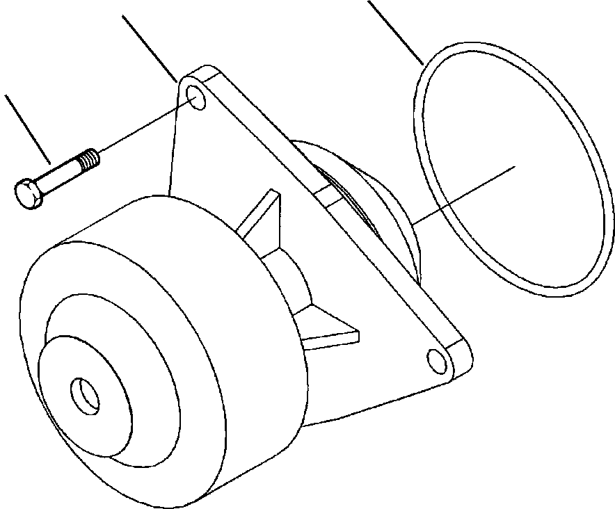 WATER PUMP WITH LONG NOSE PULLEY 1310 727 H1 KOMATSU
