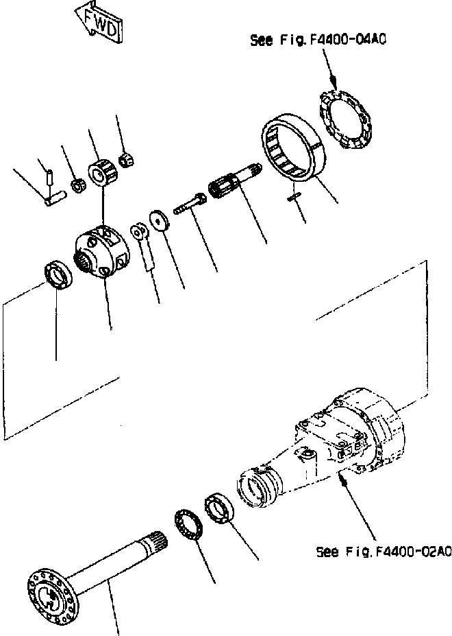 AXLE ASS'Y,FRONT 419-22-20011 KOMATSU
