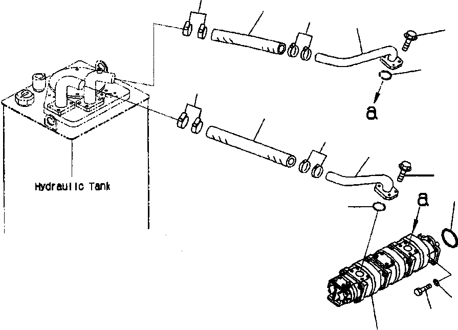Трубка 419-62-23580 KOMATSU