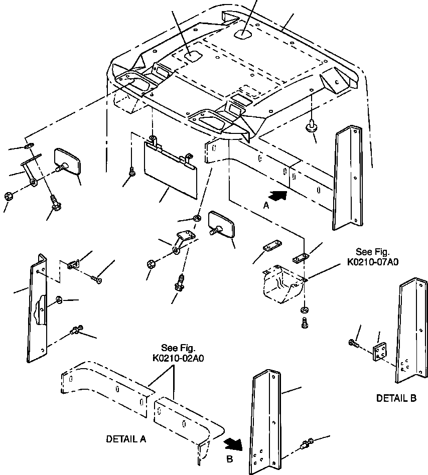 COVER, REAR R.H 423-926-AA70 KOMATSU