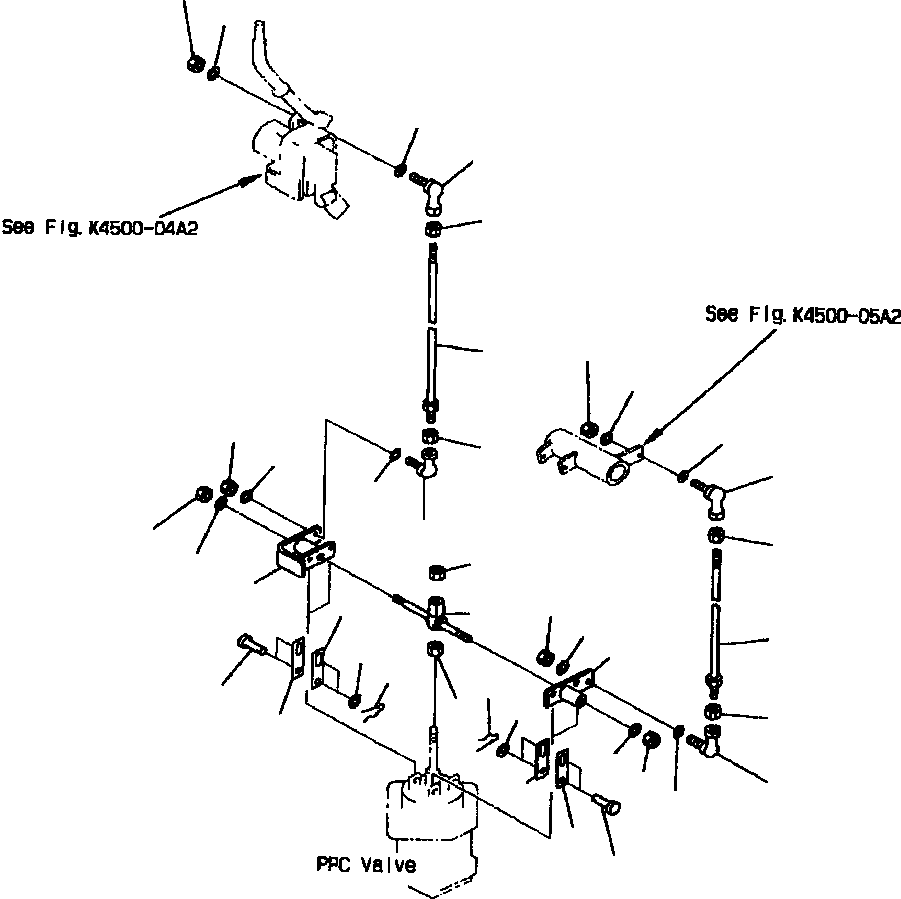 Гайка с левой резьбой 01580-20603 KOMATSU