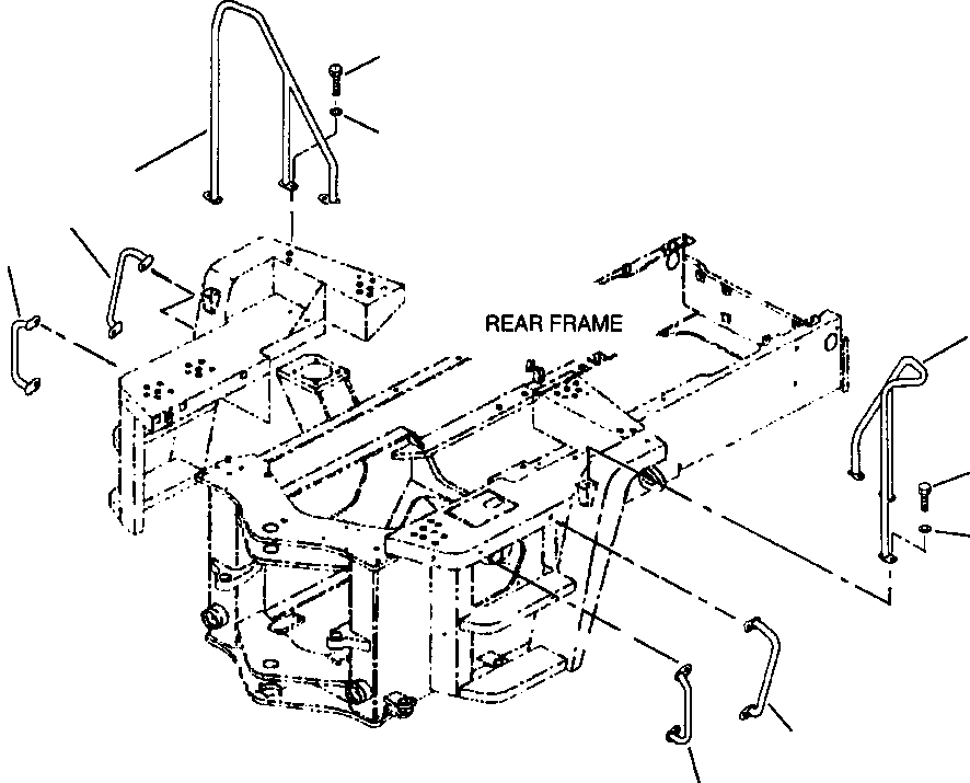 HAND RAIL, FRONT L.H 419-54-25411 KOMATSU