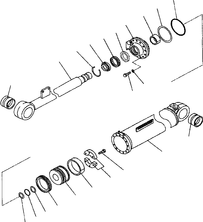 CYLINDER ASSEMBLY, DUMP 707-01-08672 KOMATSU