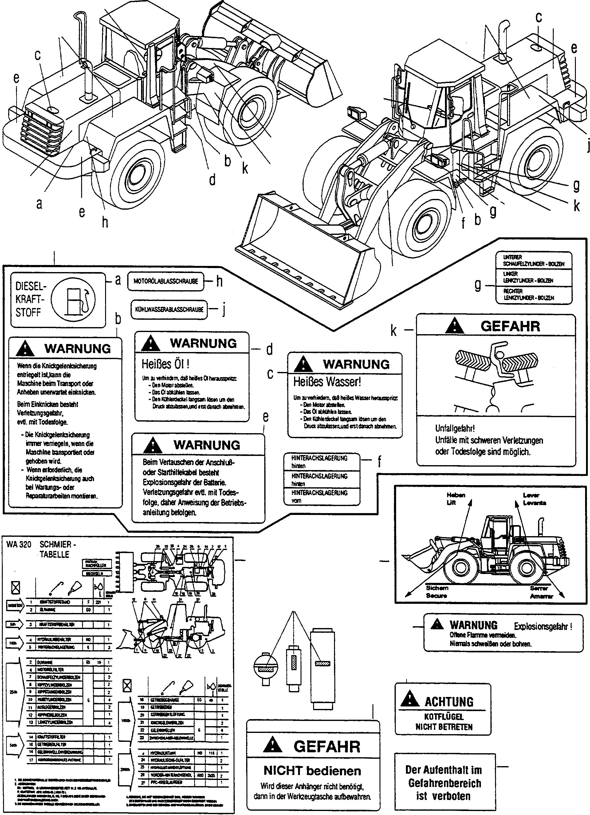 NOTE PLATE 419-V07-2120 KOMATSU