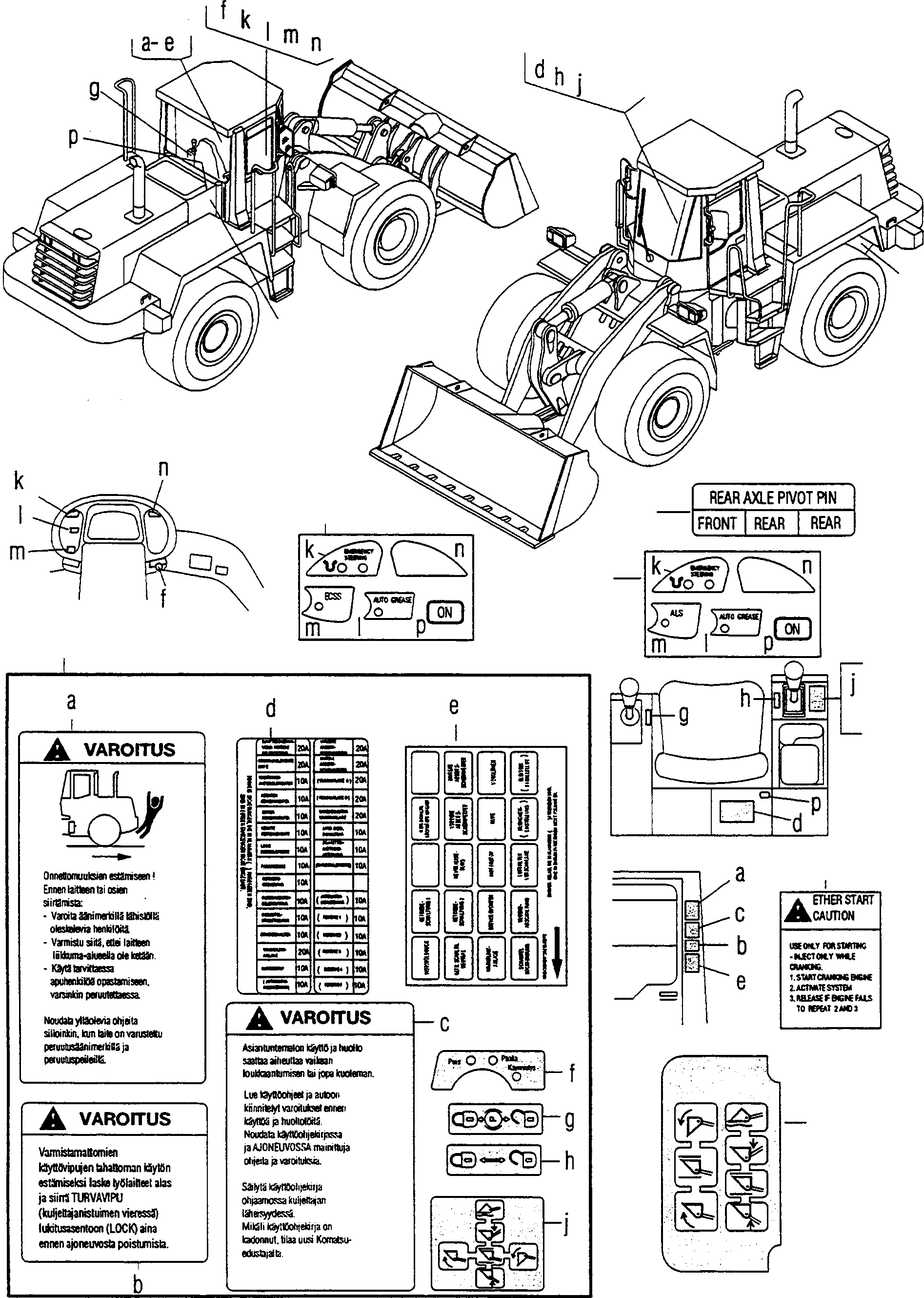 Наклейка 419-K93-H130 KOMATSU