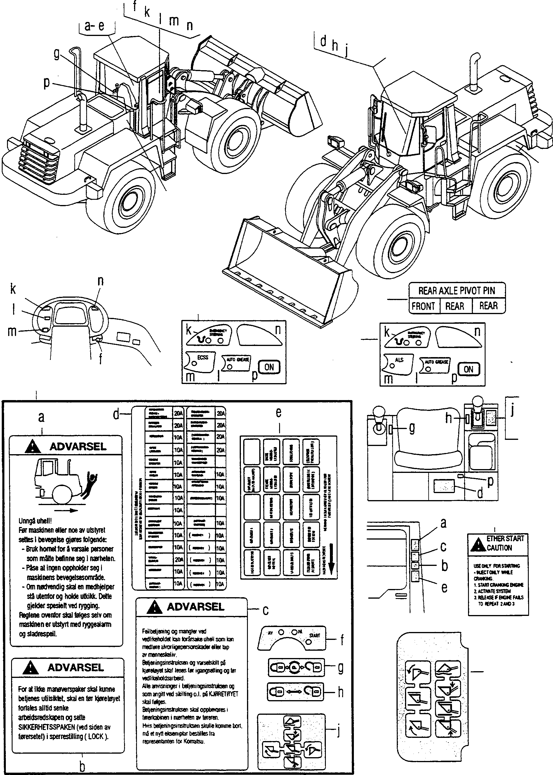 Наклейка 419-K93-H110 KOMATSU