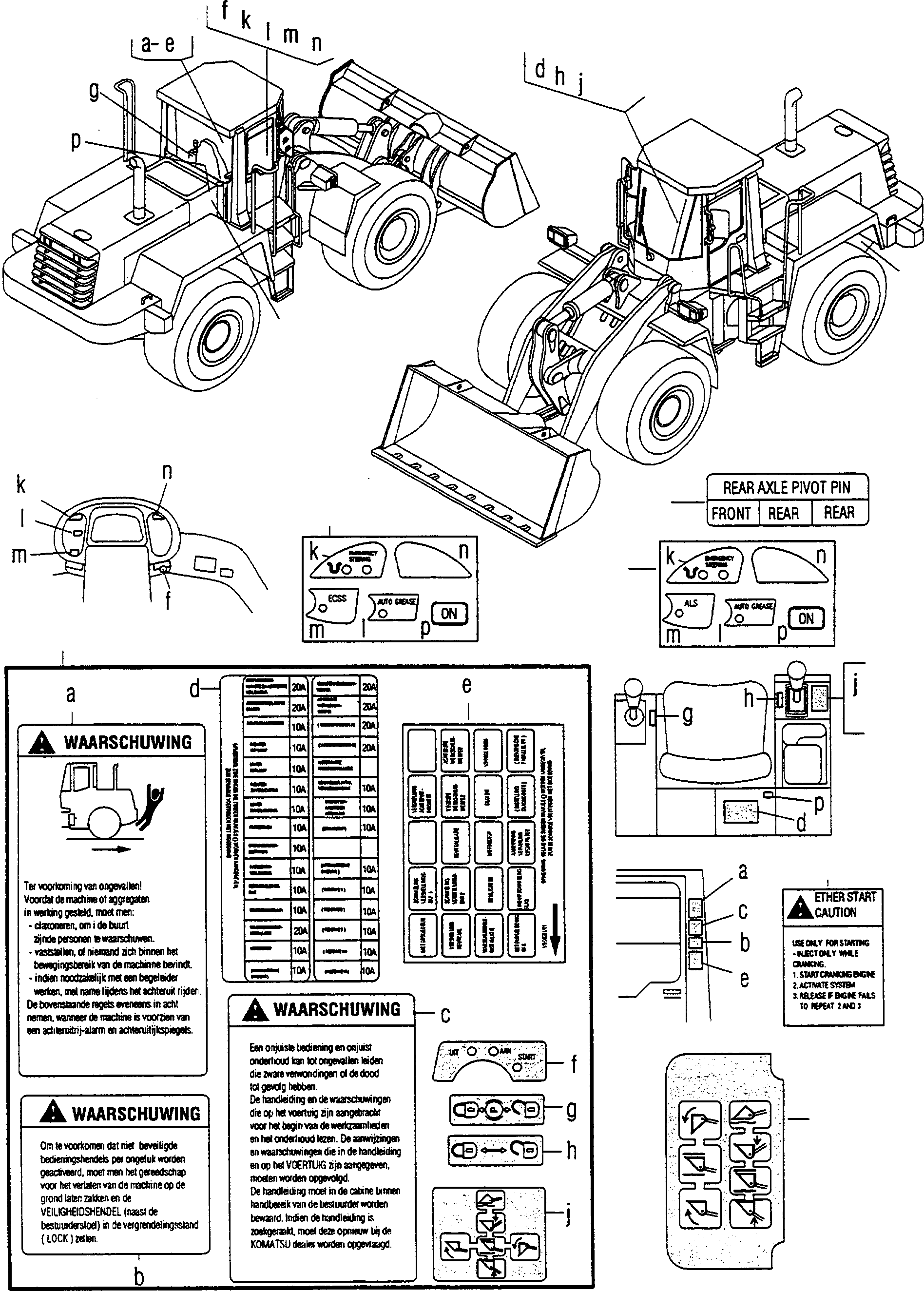 Наклейка 419-K93-H170 KOMATSU