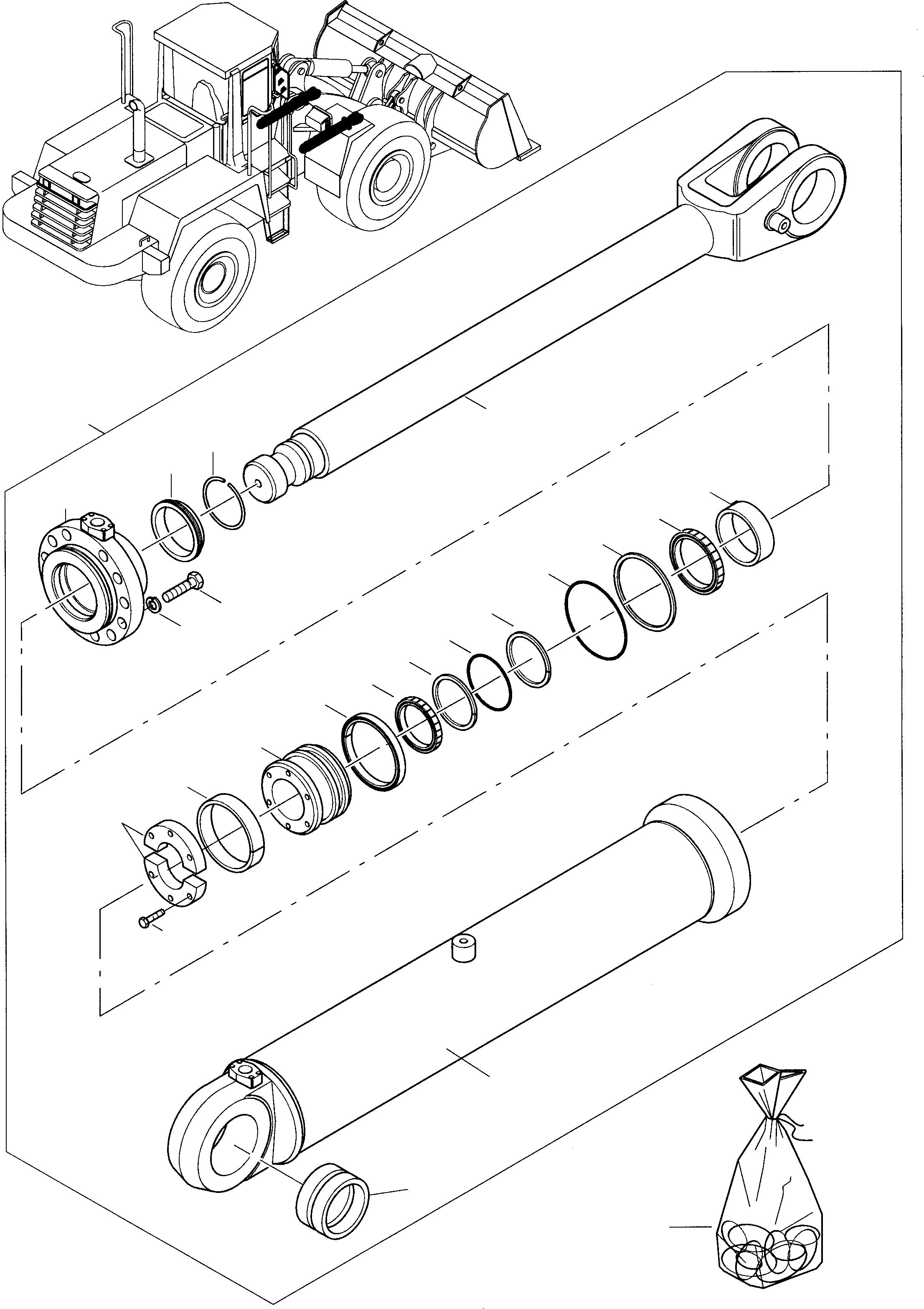 LIFT CYLINDER 419-63-H2021 KOMATSU
