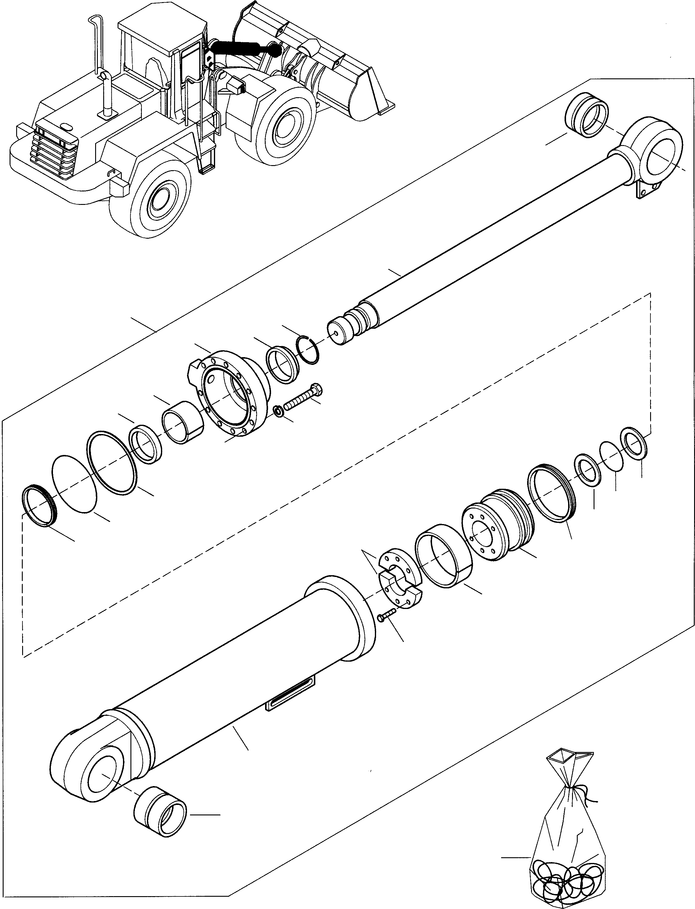 BUCKET CYLINDER 419-63-H3031 KOMATSU