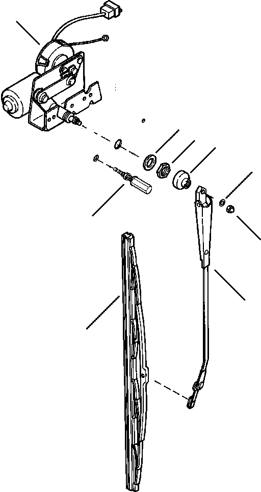 MOTOR ASSEMBLY, WIPER 421-925-A510 KOMATSU