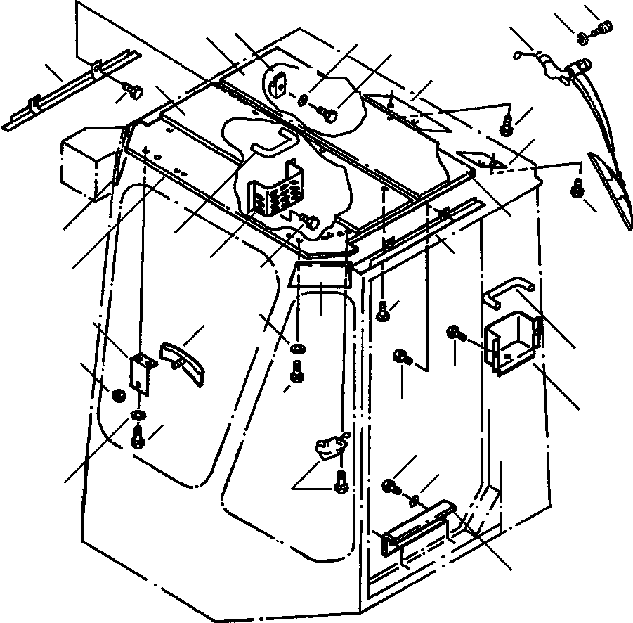 CAB ASSEMBLY, INTERIOR 421-925-A120 KOMATSU