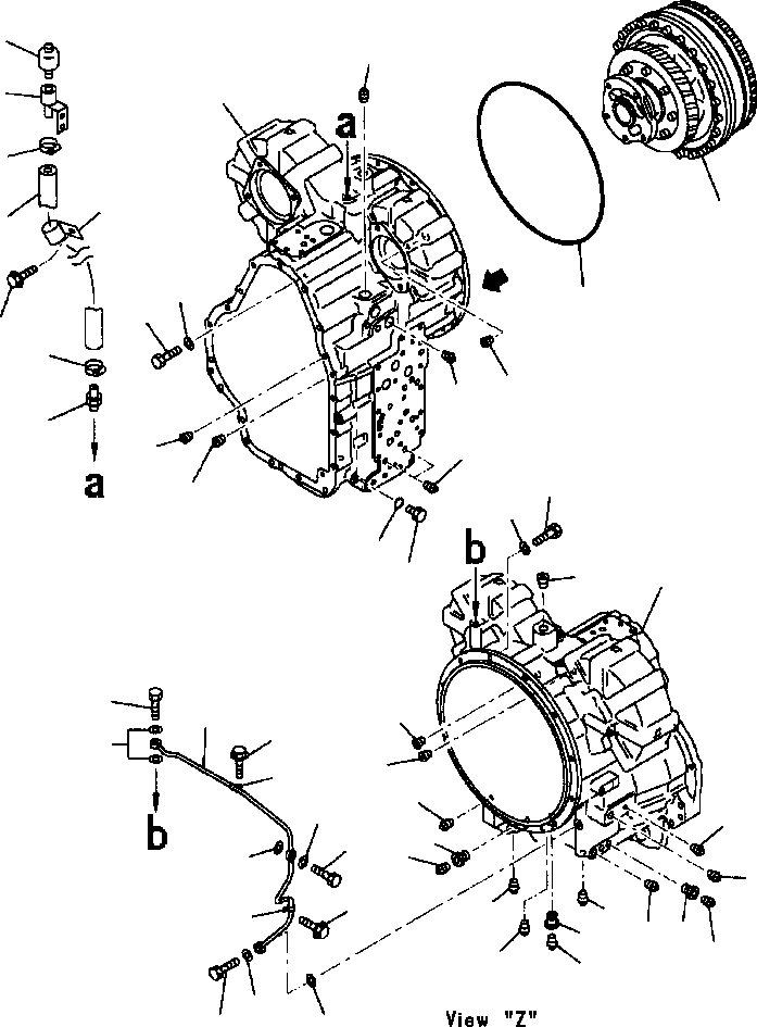 TRANSMISSION ASSEMBLY (W/GDS GEAR) 714-12-X0040 KOMATSU