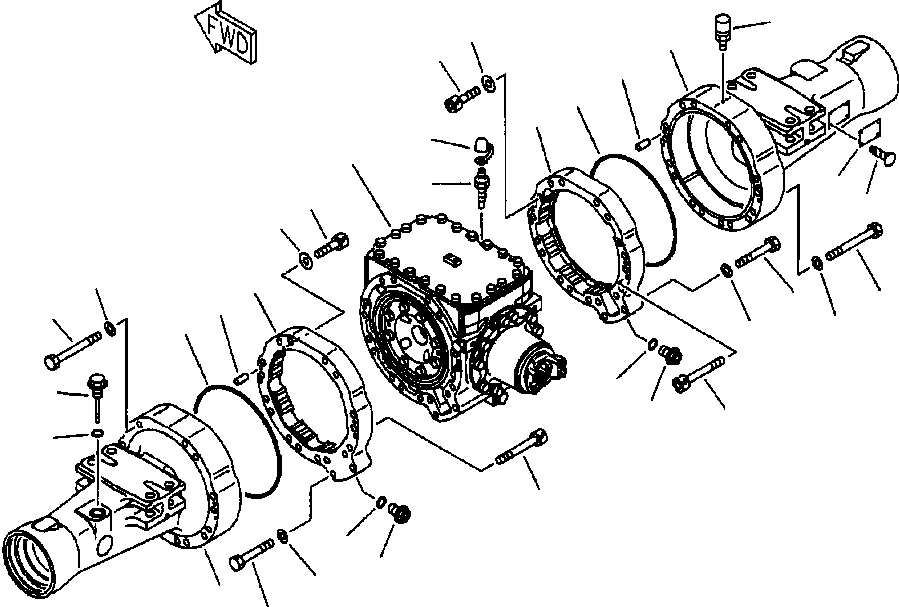 AXLE ASS'Y,FRONT 423-22-20001 KOMATSU