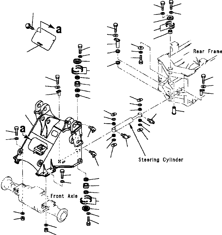 FRAME, FRONT 423-S95-2970 KOMATSU