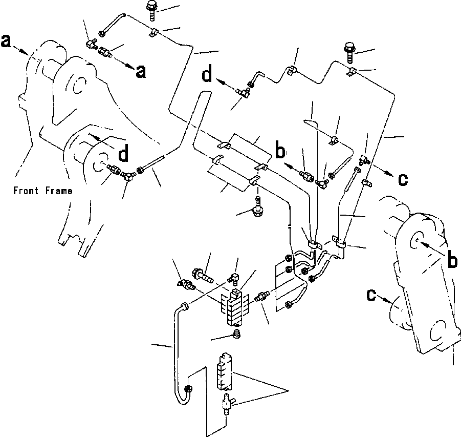 TUBE,L.H. LIFT CYLINDER 423-S95-2390 KOMATSU