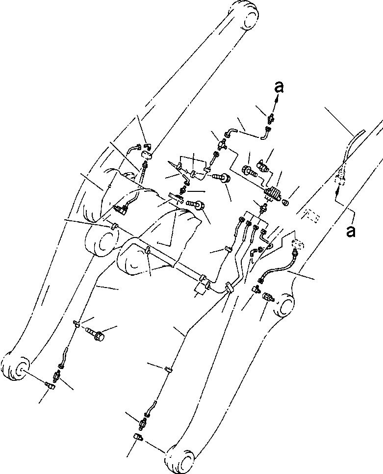 TUBE,L.H. BUCKET PIN 423-S95-2580 KOMATSU
