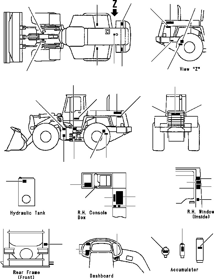 NOTE PLATE 423-93-21230 KOMATSU