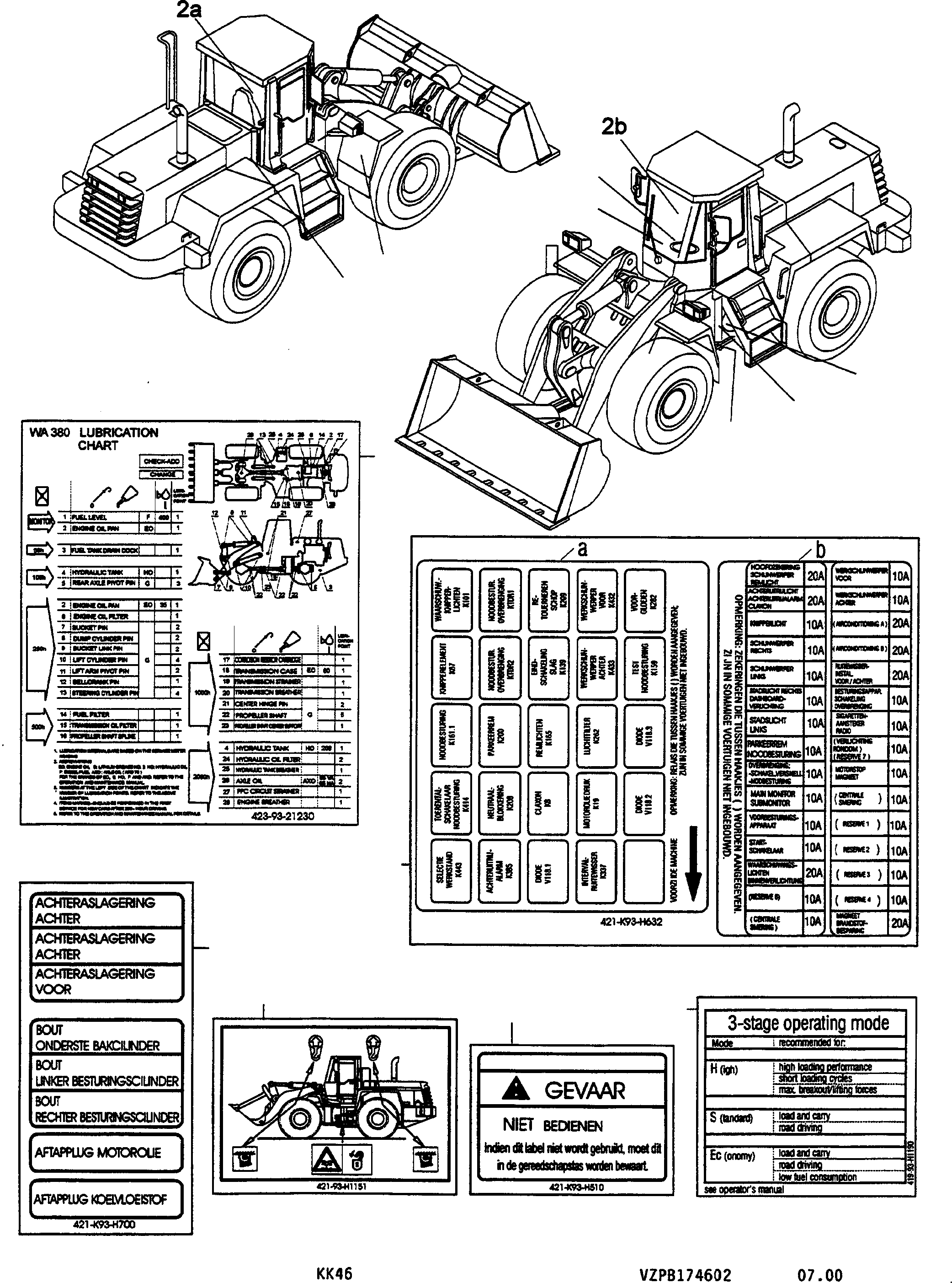 Наклейка 421-K93-H632 KOMATSU