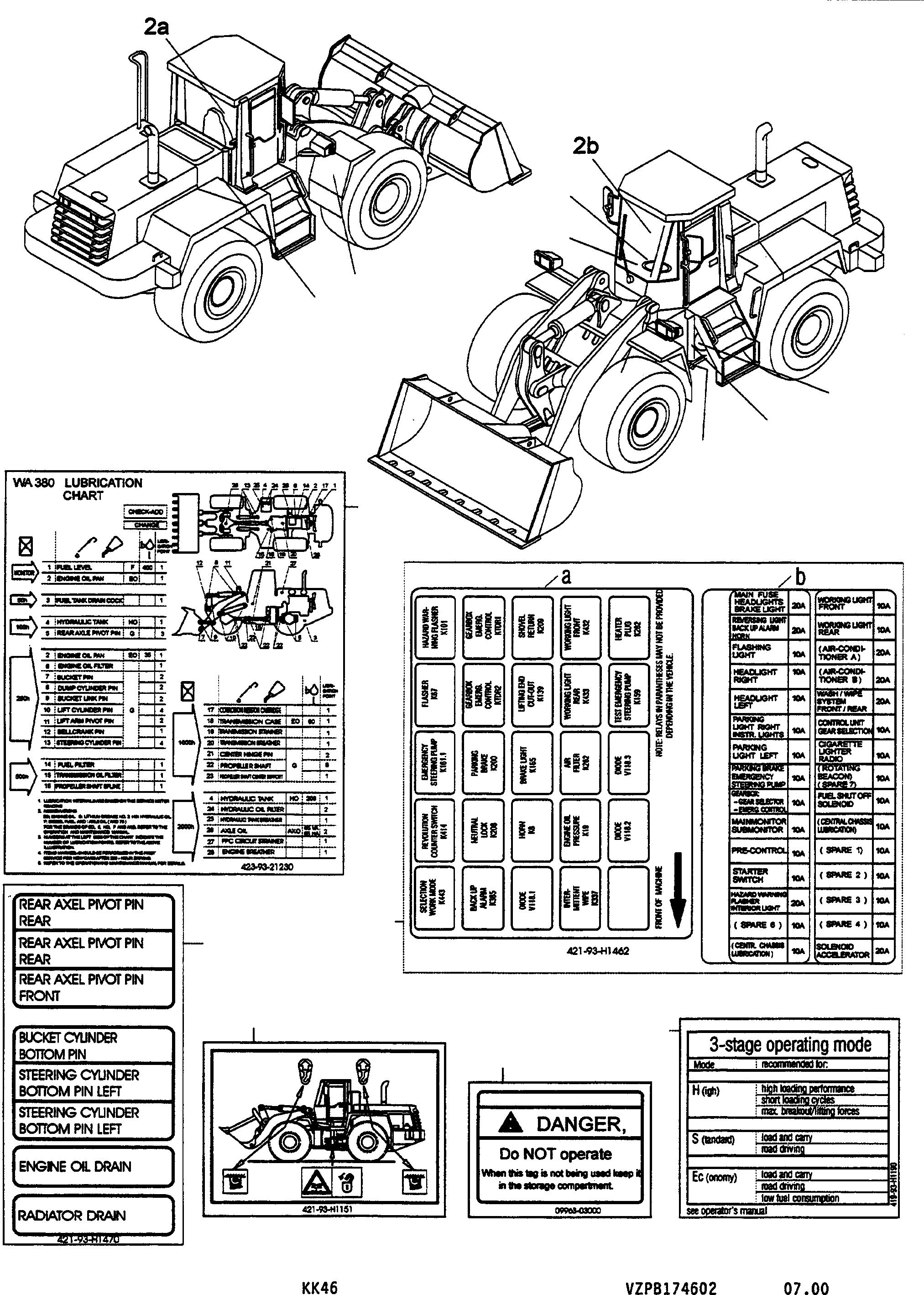 Наклейка 421-93-H1462 KOMATSU