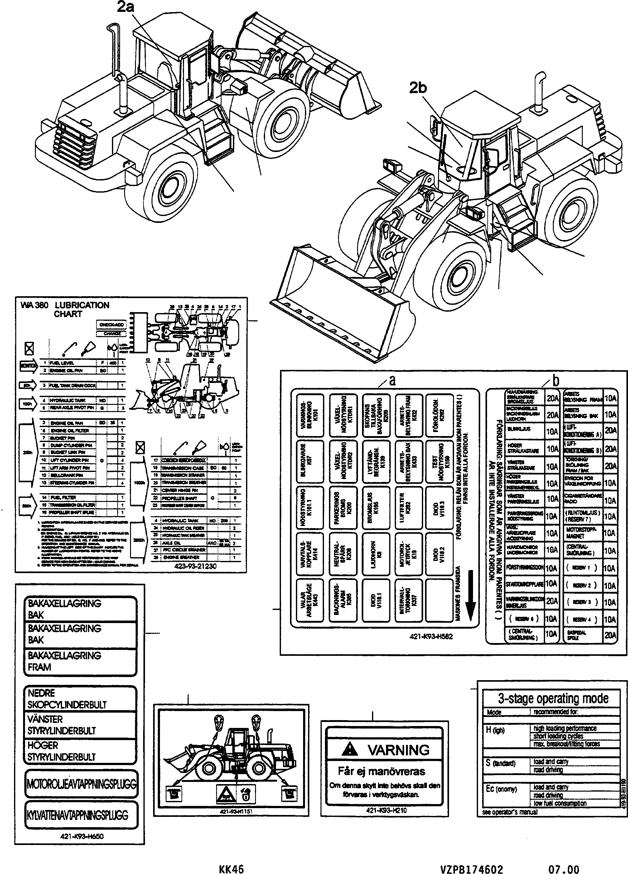 Наклейка 421-K93-H582 KOMATSU