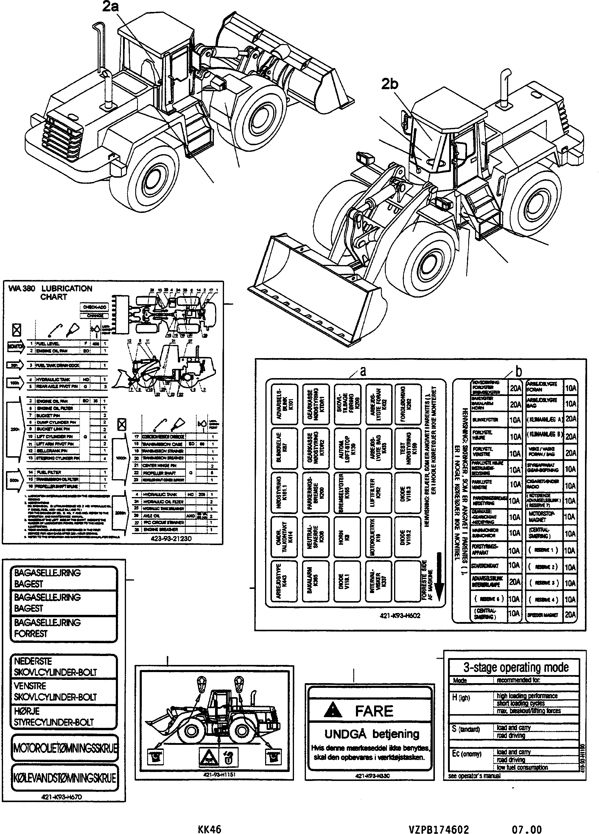 Наклейка 421-K93-H602 KOMATSU