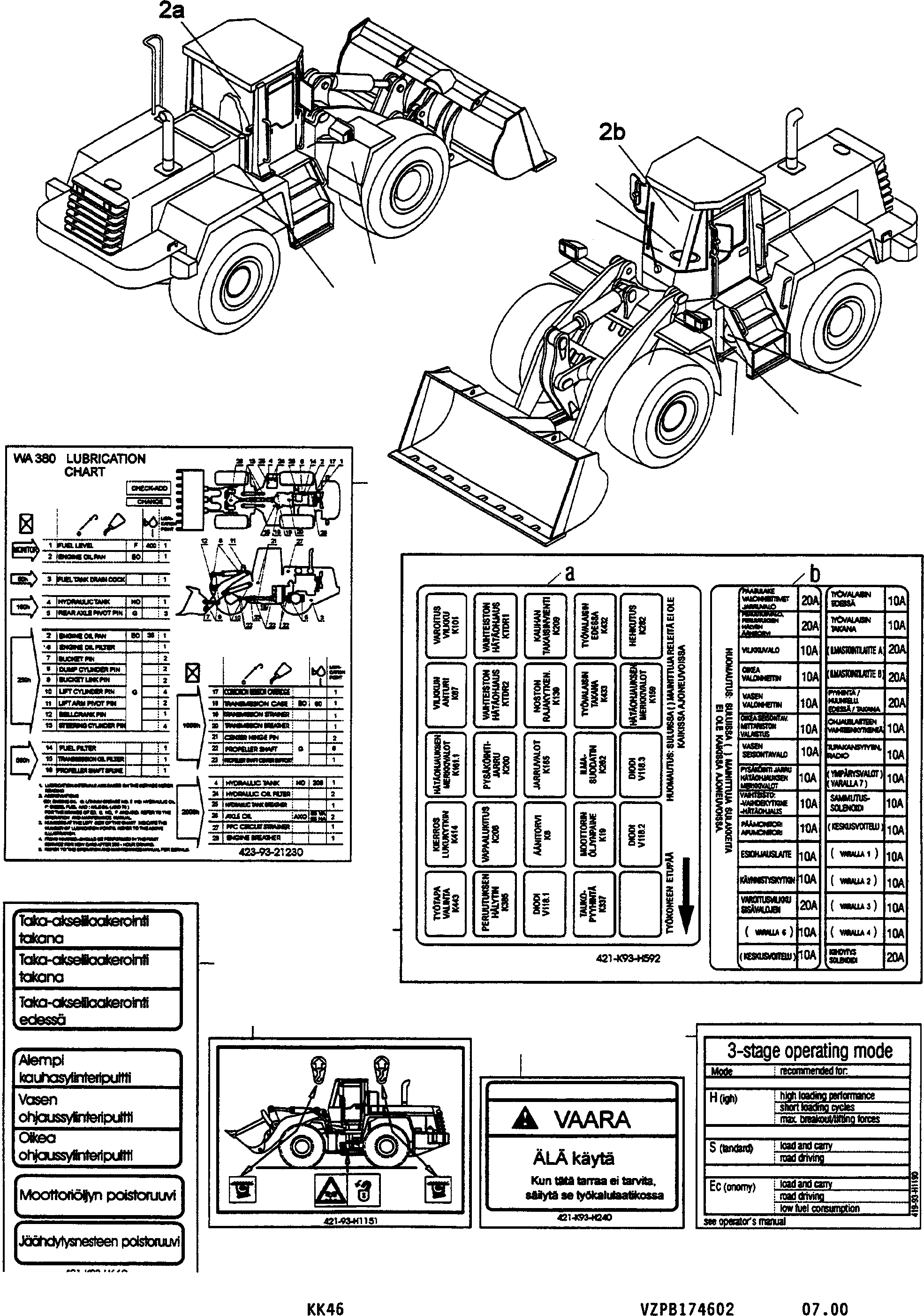 Наклейка 421-K93-H592 KOMATSU
