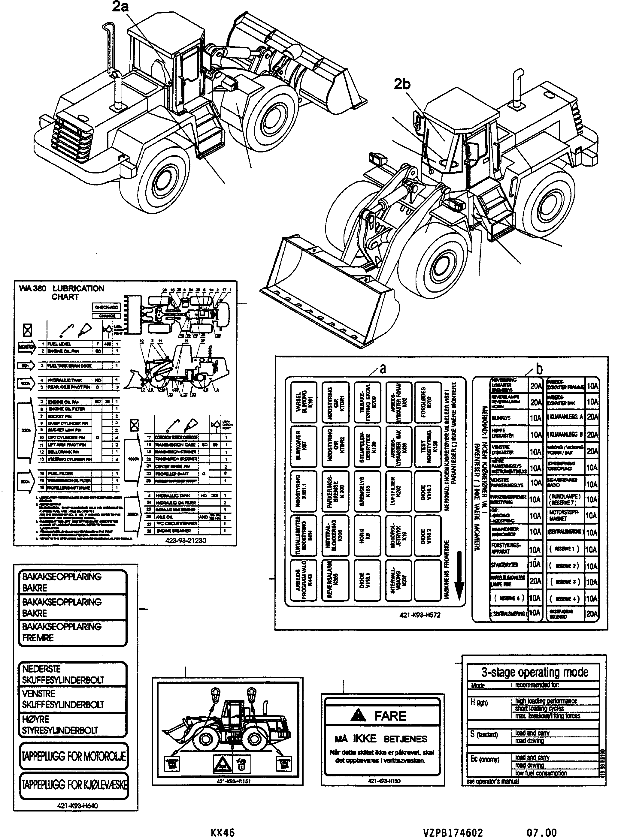 Наклейка 421-K93-H572 KOMATSU