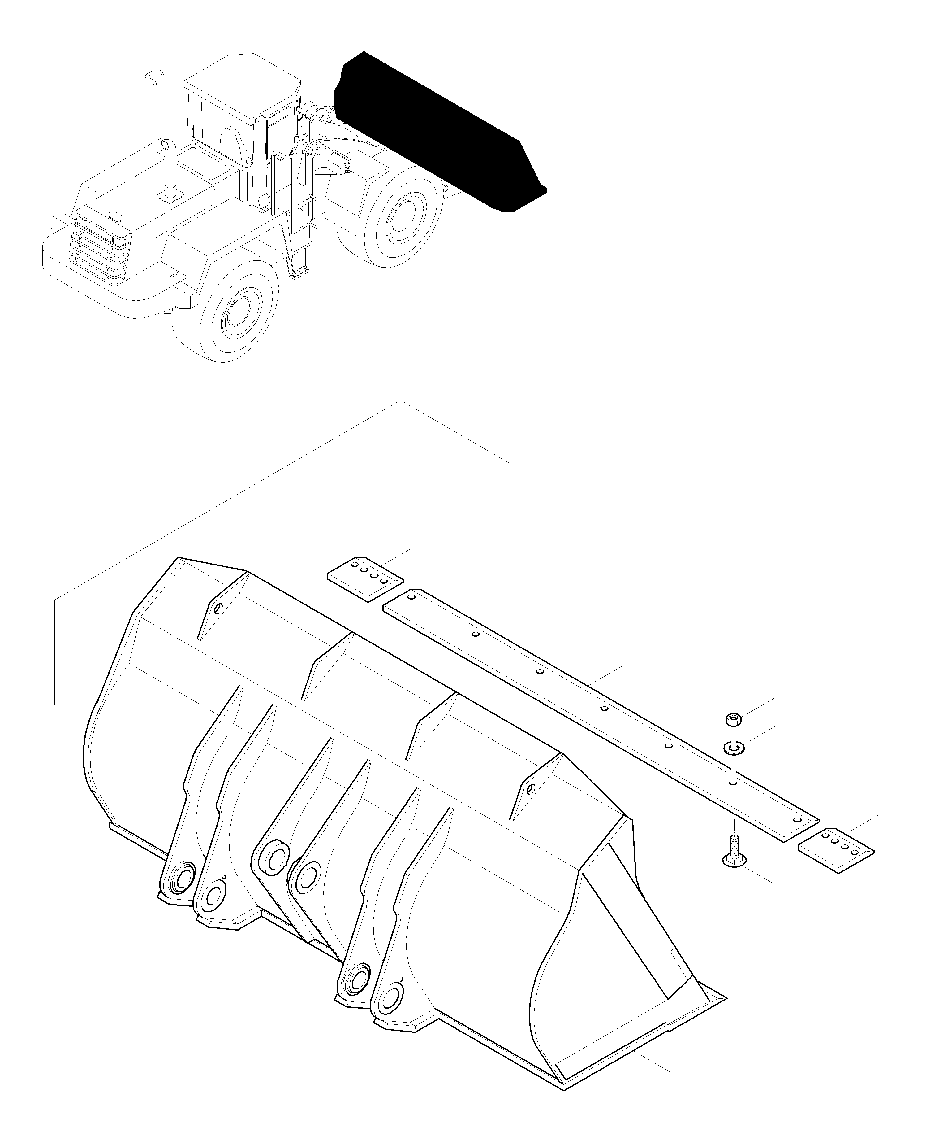 Ковш 423-70-H2G80 KOMATSU