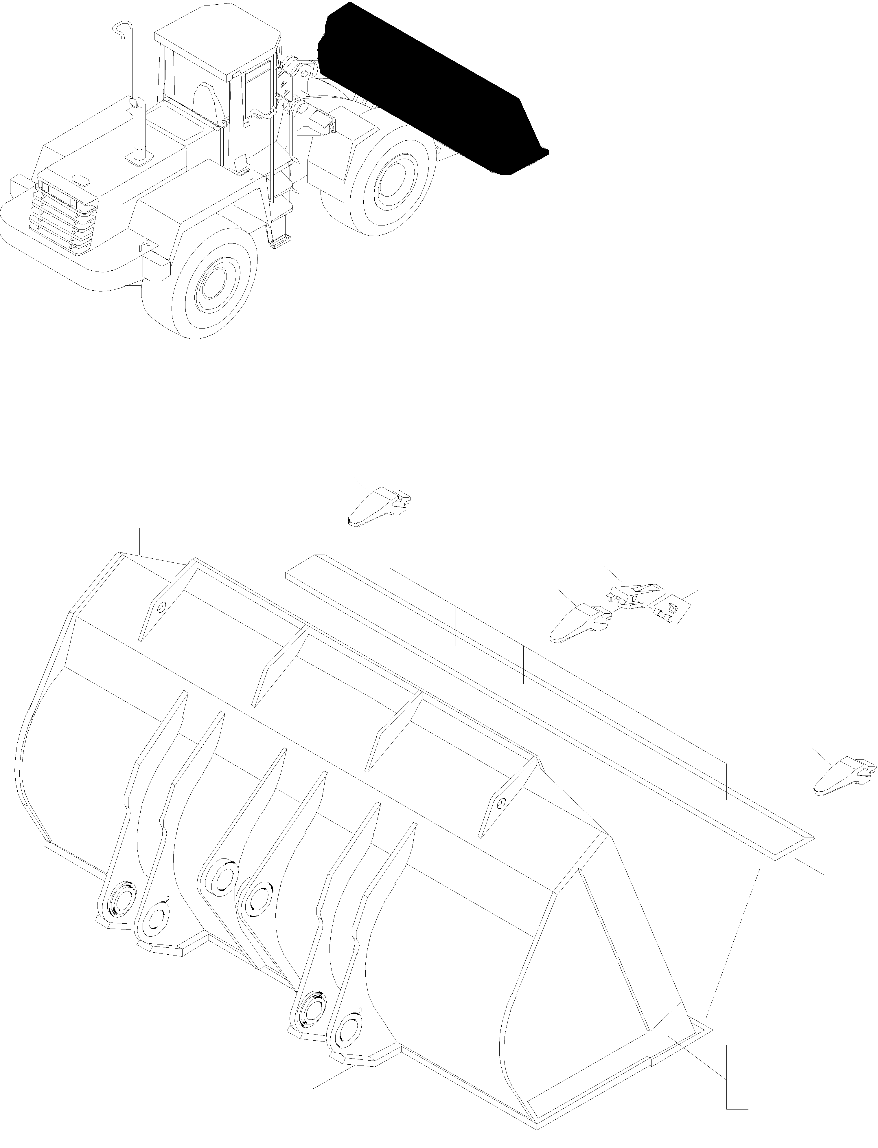 Ковш 423-70-H2B22 KOMATSU