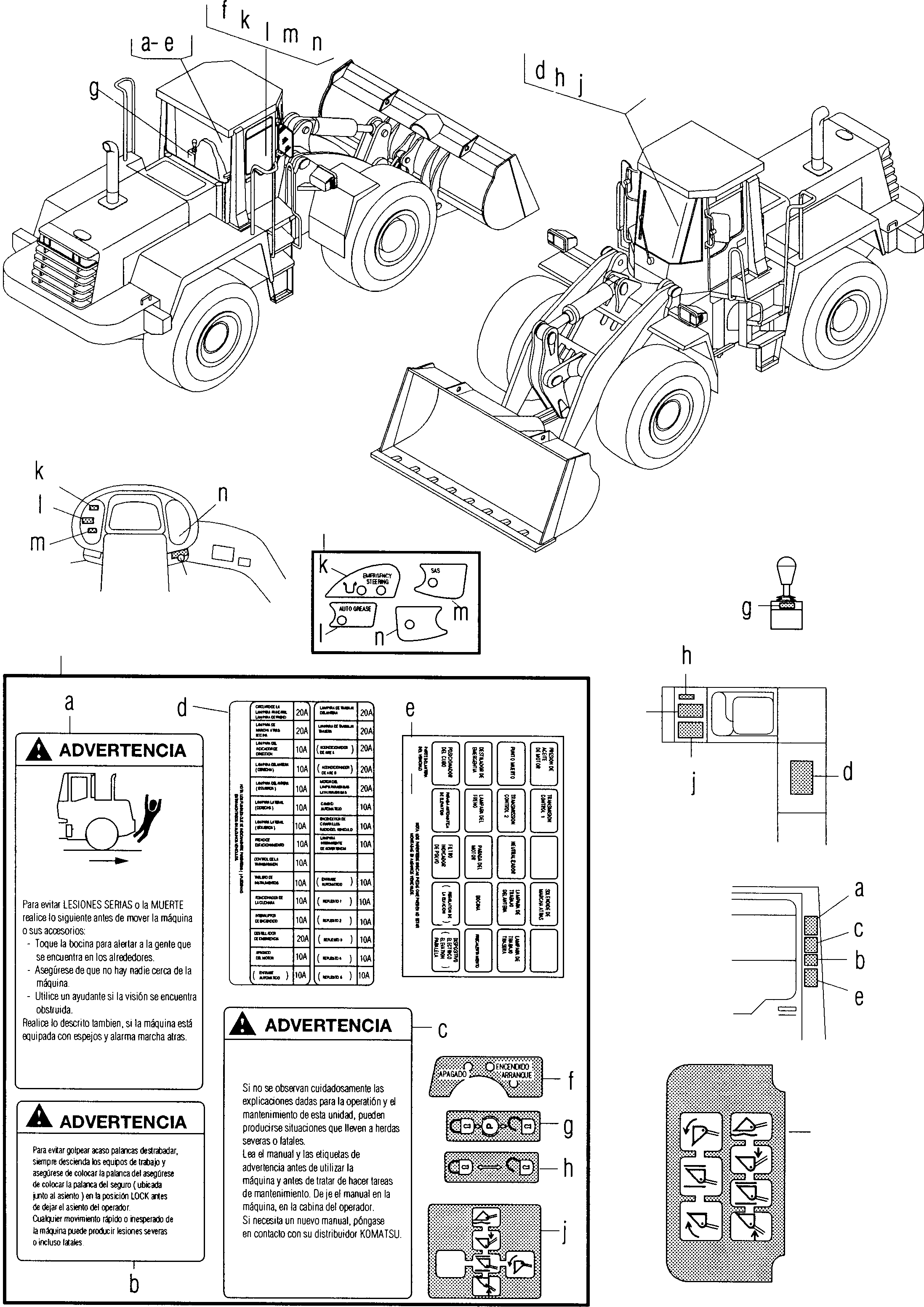 Наклейка 421-V00-2120 KOMATSU
