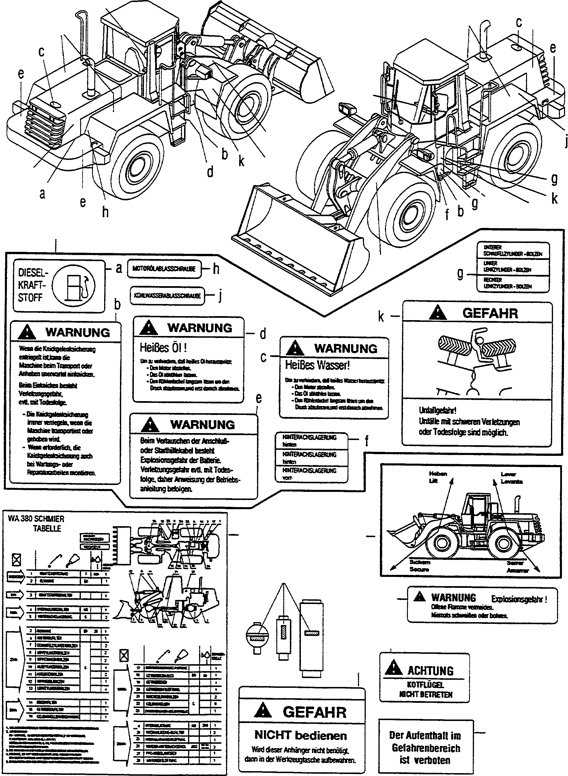 NOTE PLATE 423-V07-2140 KOMATSU