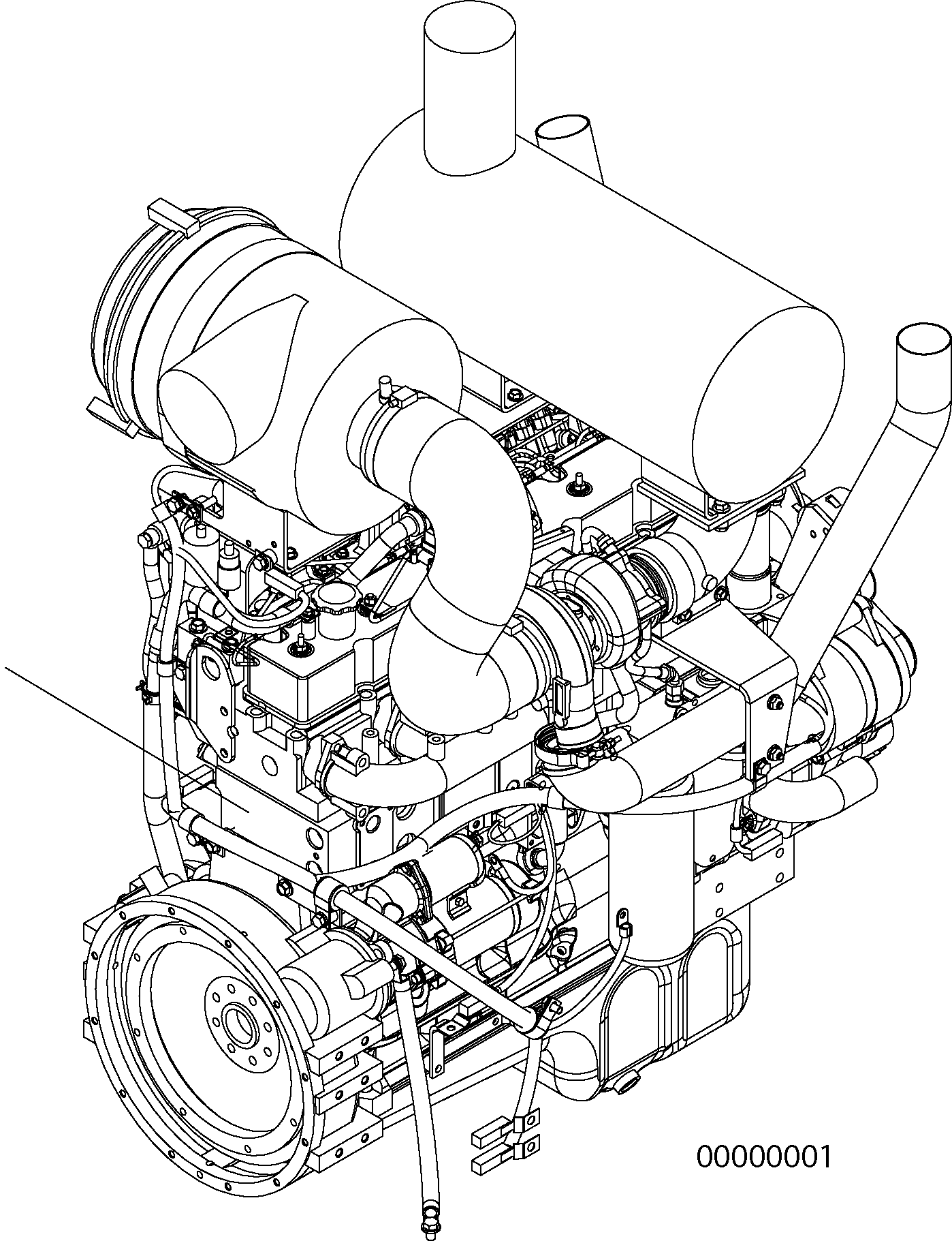 DIESEL ENGINE 423-01-32101 KOMATSU